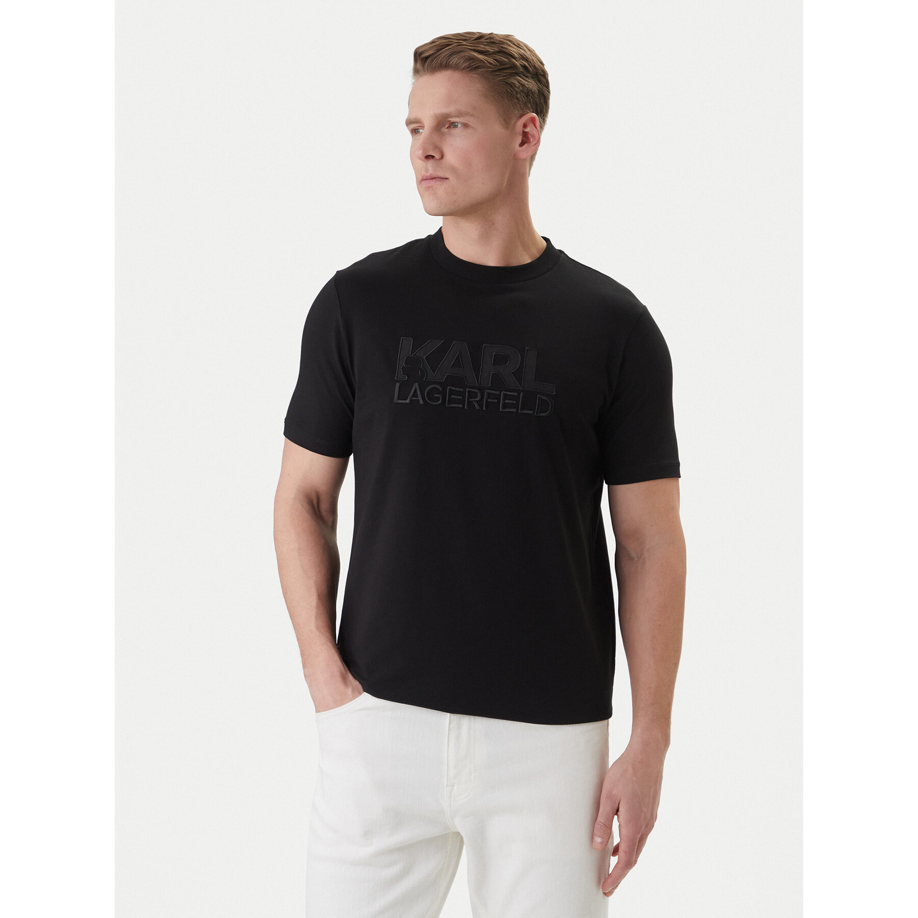 KARL LAGERFELD Camiseta 755035 562221 Negro Regular Fit