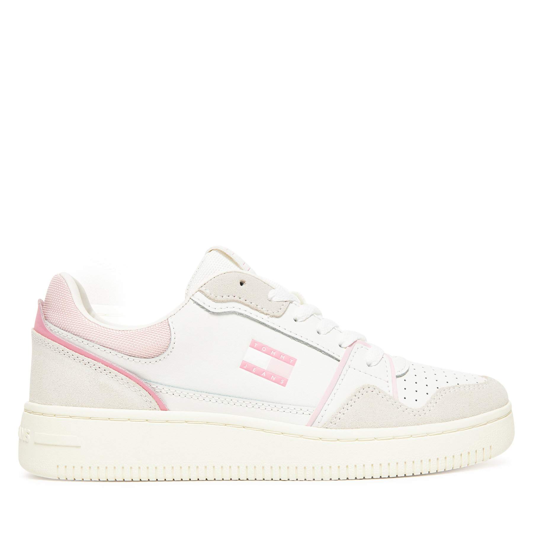 Dámske Sneakersy Tommy Jeans, Rozmer: 41, Écru, Tjw Retro Basket Sneaker EN0EN02818