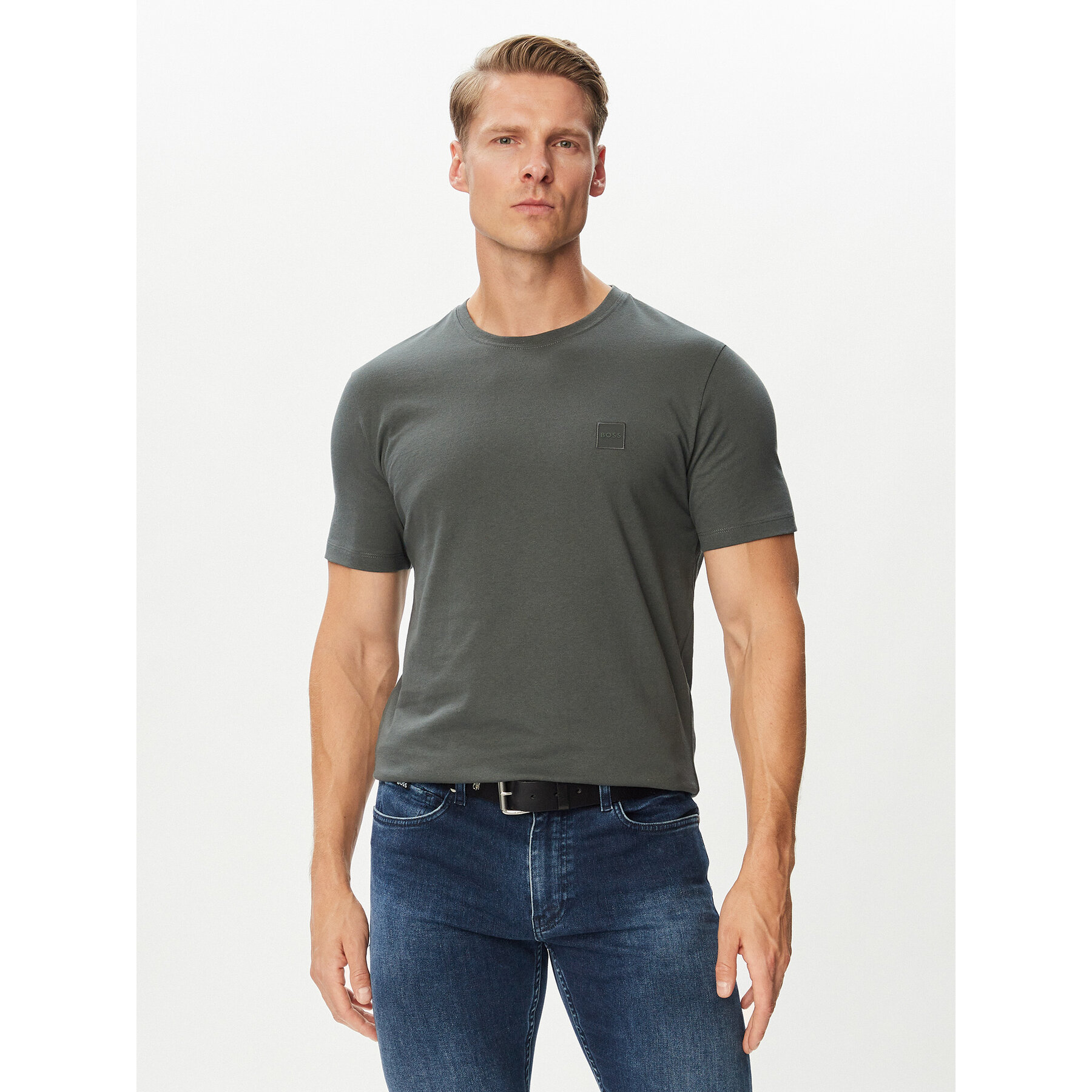 BOSS T-Shirt Tales 50508584 Khakifarben Regular Fit