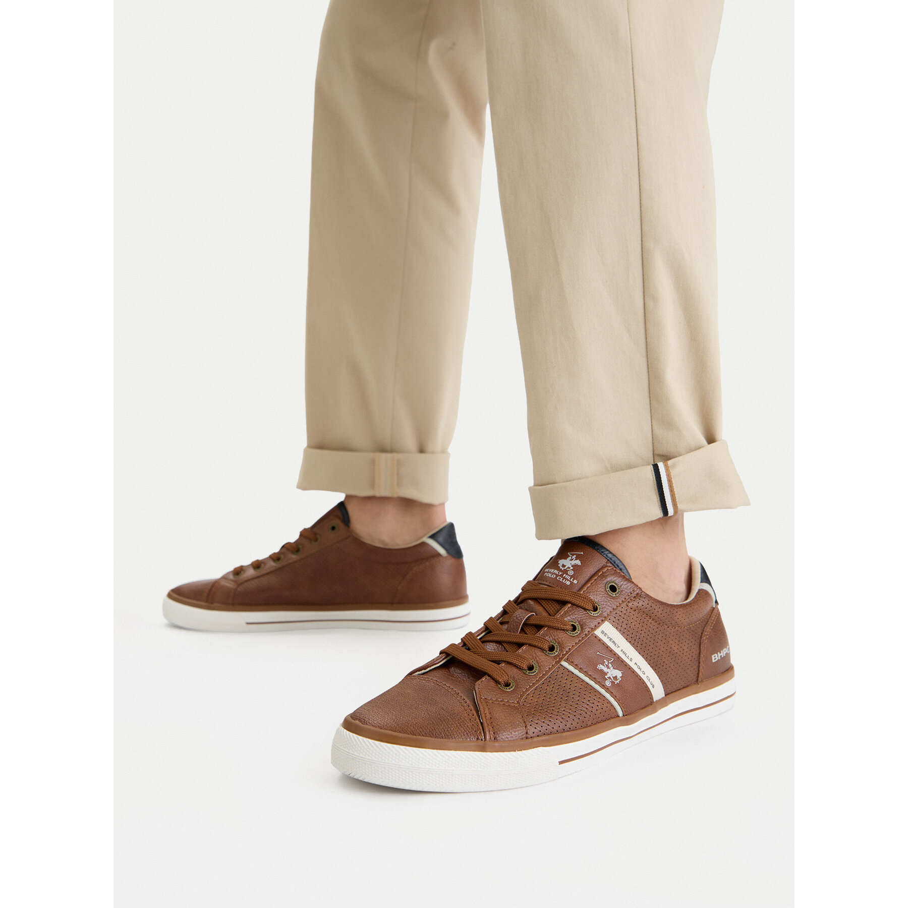 Sneakersy Beverly Hills Polo Club CEO-FRISCO-01 Hnedá