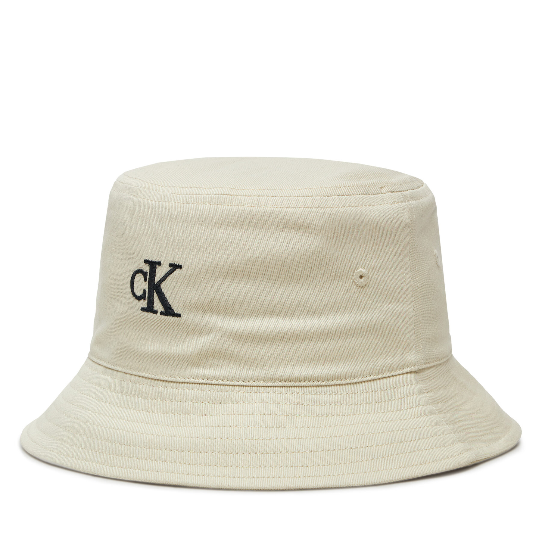 Cappello Calvin Klein Jeans Embroidered Monogram Bucket Hat LV04K5020G Bianco