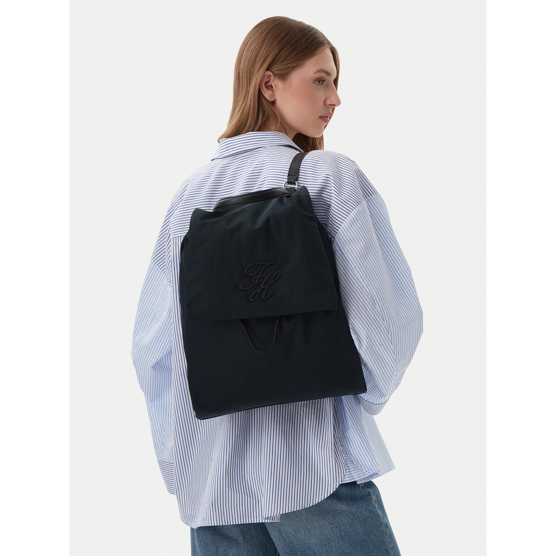 Σακίδιο Tommy Hilfiger Th Elevated Nylon Backpack AW0AW18427 Μαύρο