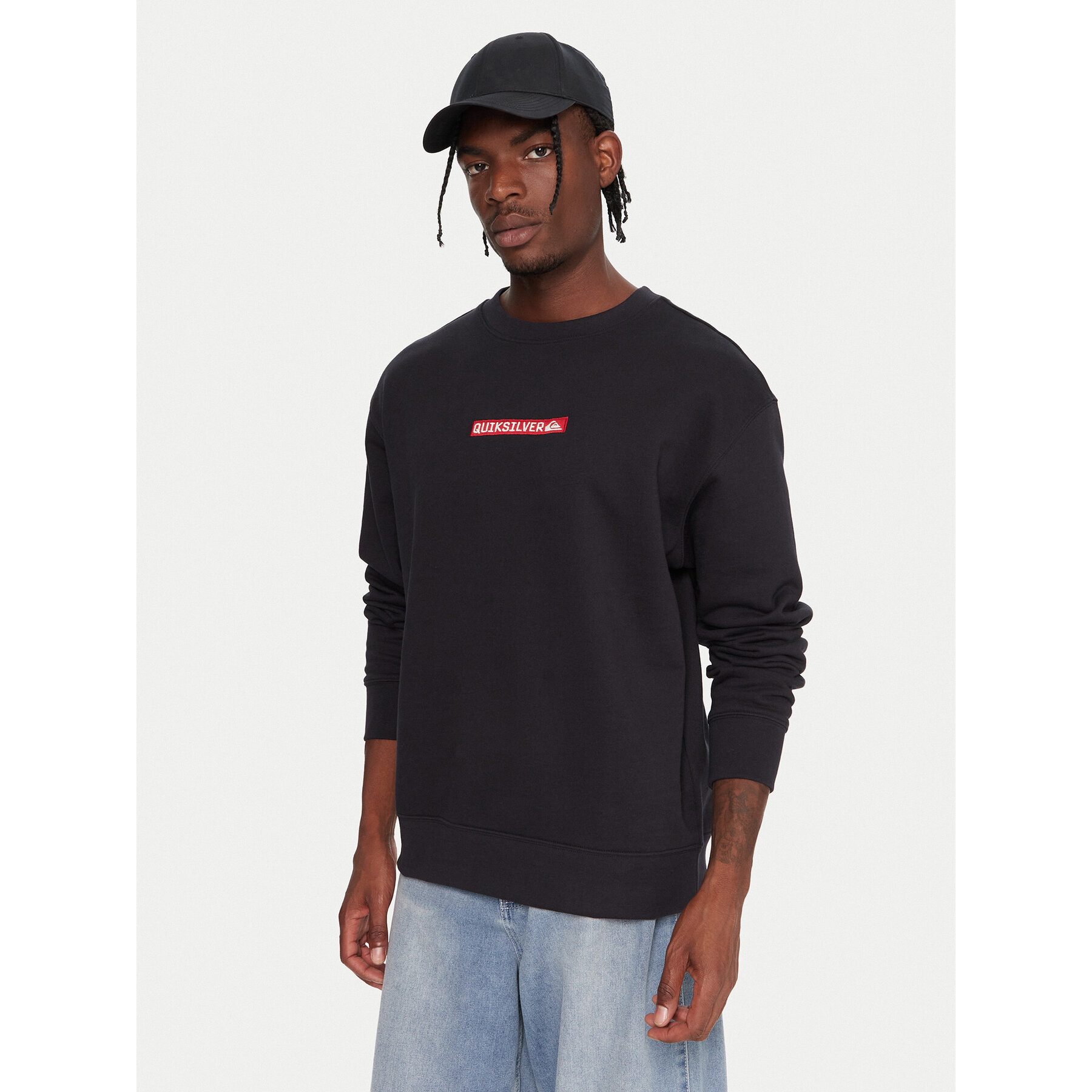 Quiksilver Sweatshirt Dna EQYFT05120 Schwarz Oversize