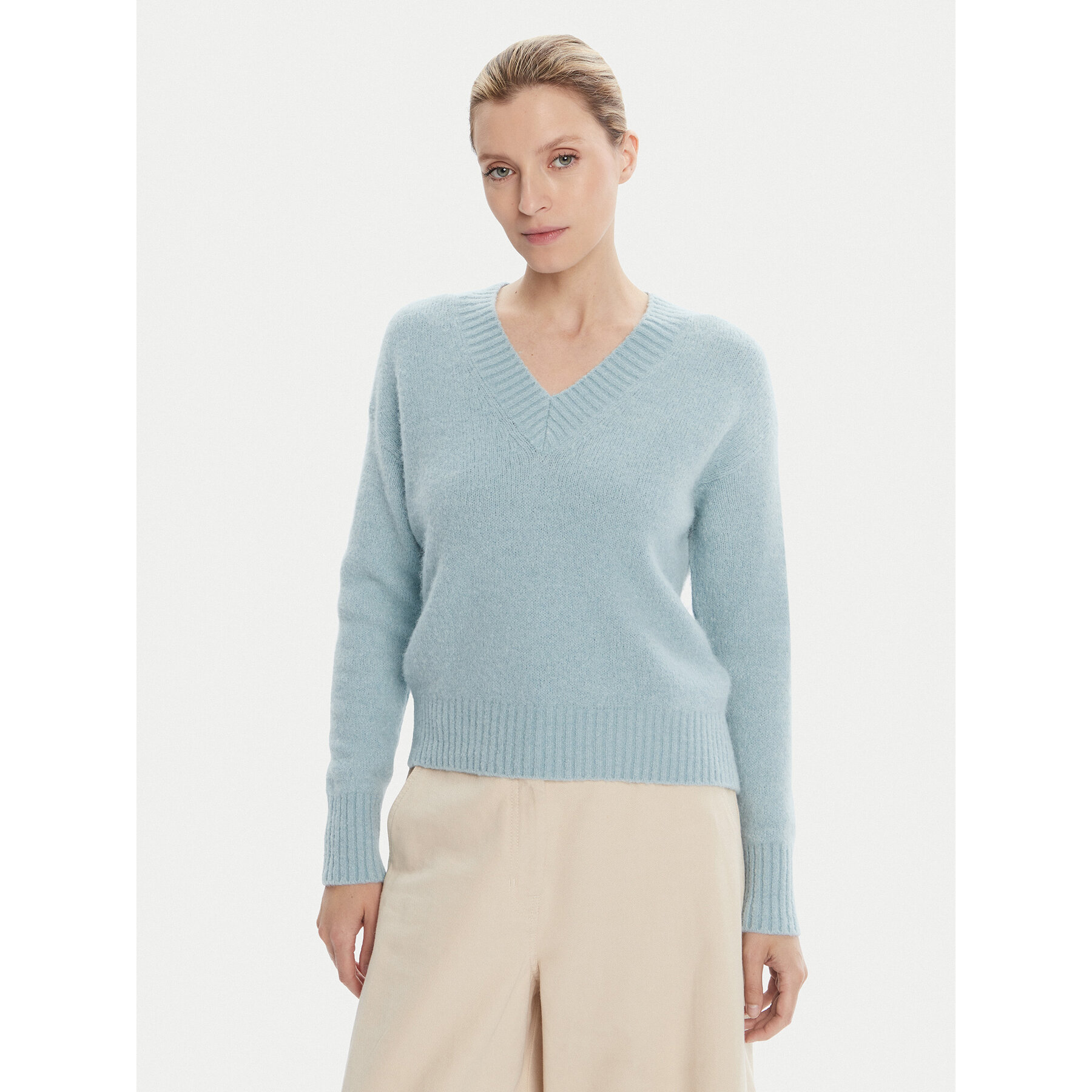 Weekend Max Mara Pullover Visista 2525366122 Himmelblau Regular Fit