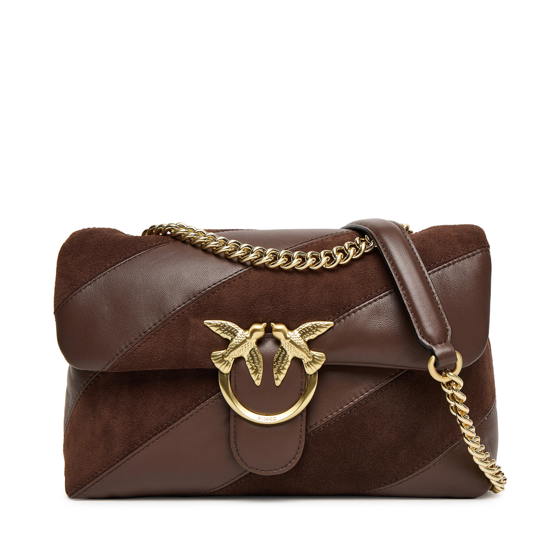 Kabelka PINKO Love Puff Classic Cl Al 25-26 PLTT 100038 A2JY Hnedá