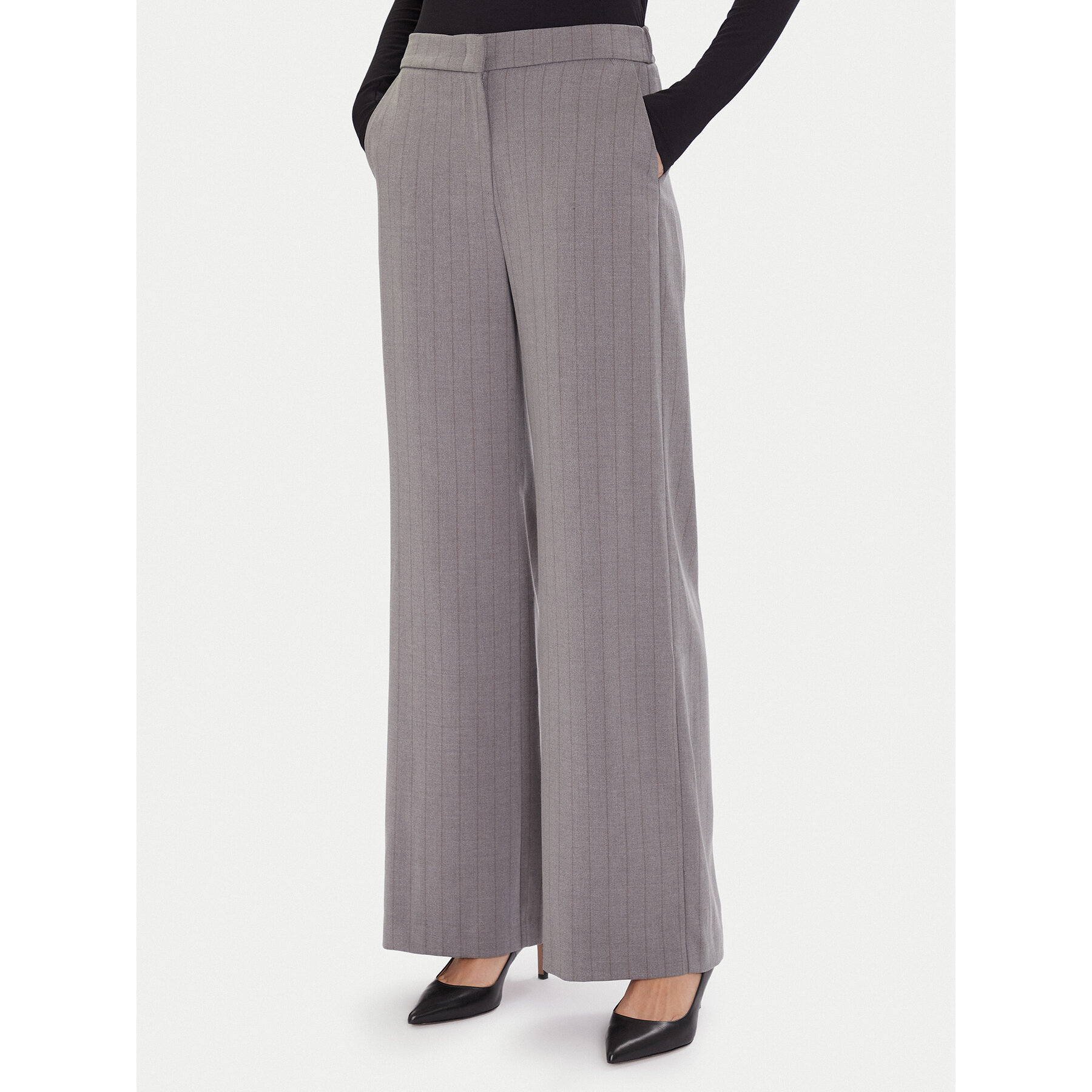 Maryley Stoffhose 25IB598/M17/35GR Grau Regular Fit