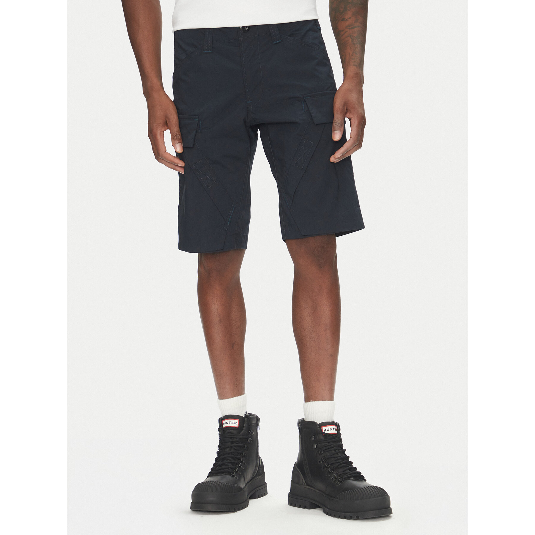 G-Star Raw Kratke hlače 3D Cargo D26222-D308 Tamnoplava Regular Fit