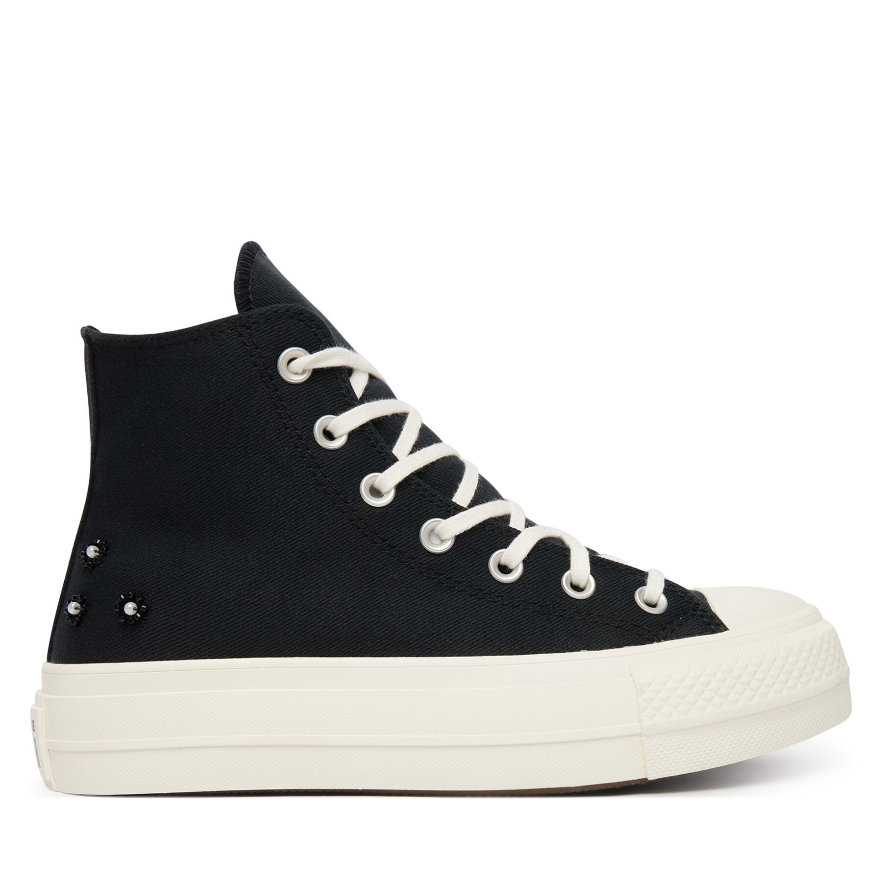 Tornacipő Converse Chuck Taylor All Star Lift Platform Beads A17787C Fekete
