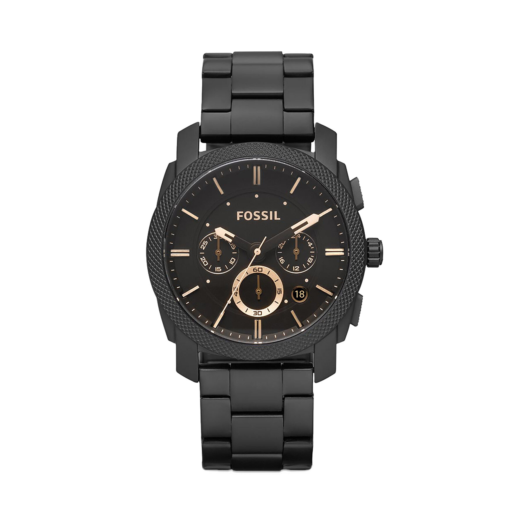 Ρολόι Fossil Machine FS4682 Μαύρο