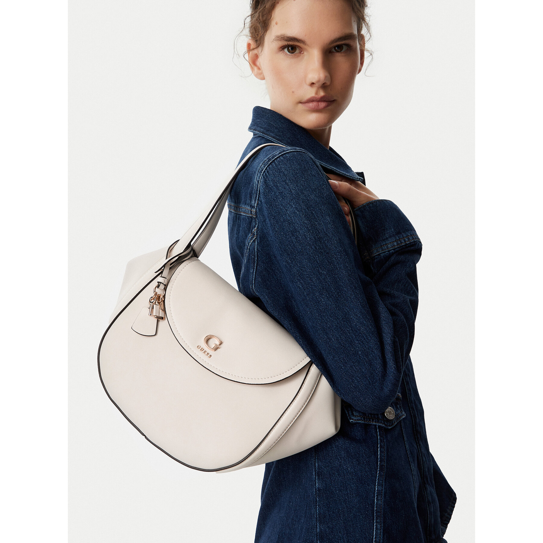 Geantă Guess HWBG97 39190 Crem