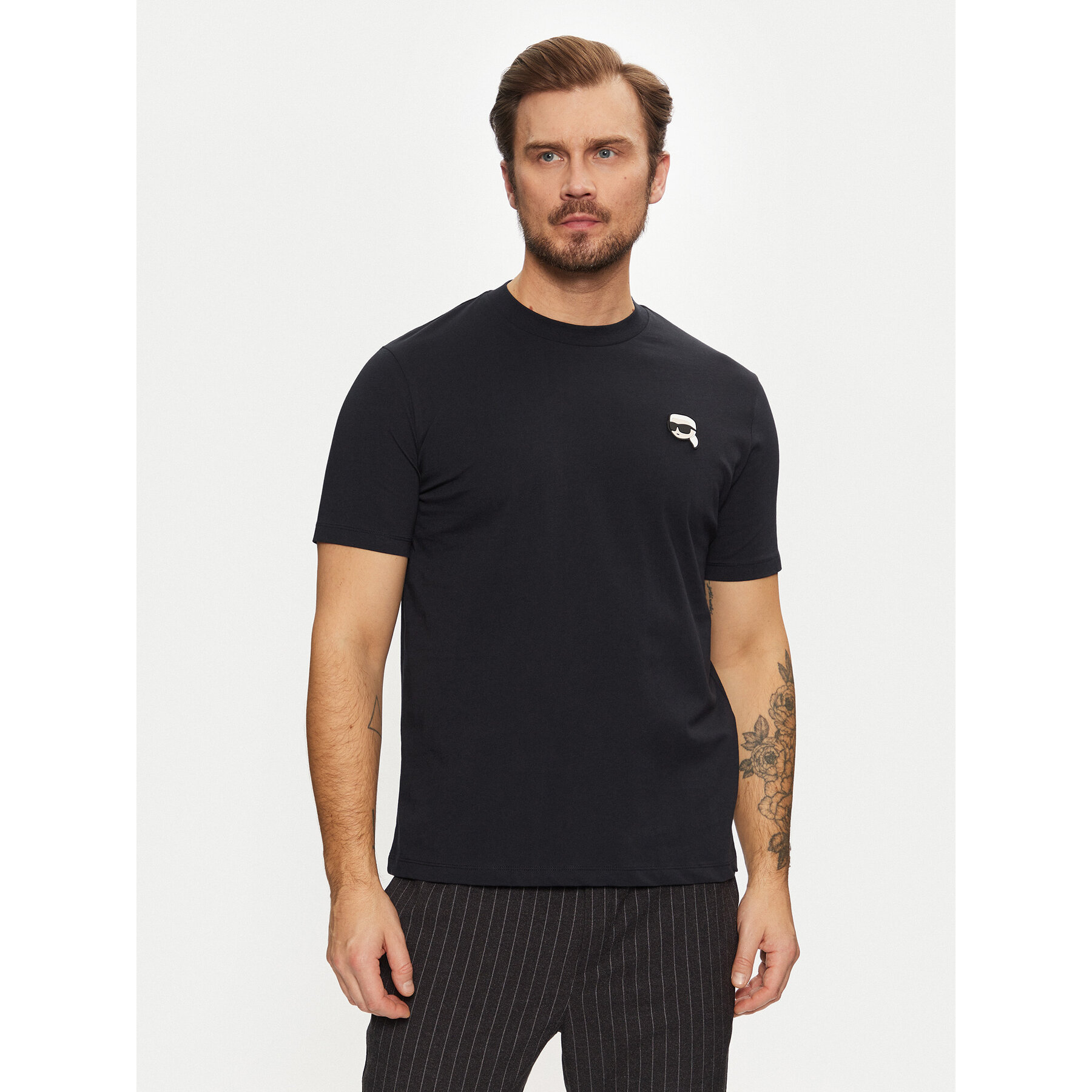 KARL LAGERFELD T-Shirt 755710 551224 Σκούρο μπλε Regular Fit