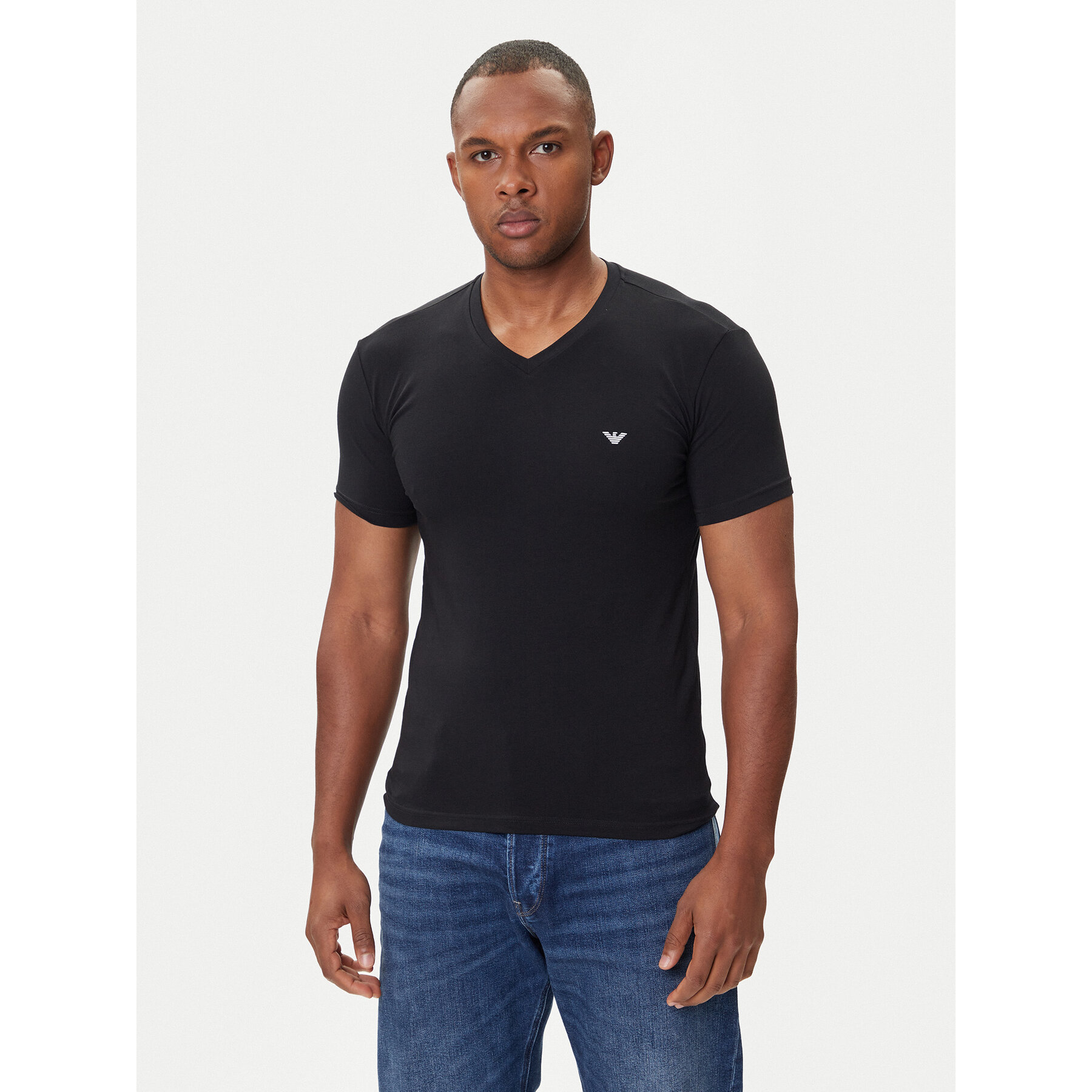 Emporio Armani Underwear T-Shirt EM000380 AF14133 UC001 Schwarz Fitted Fit