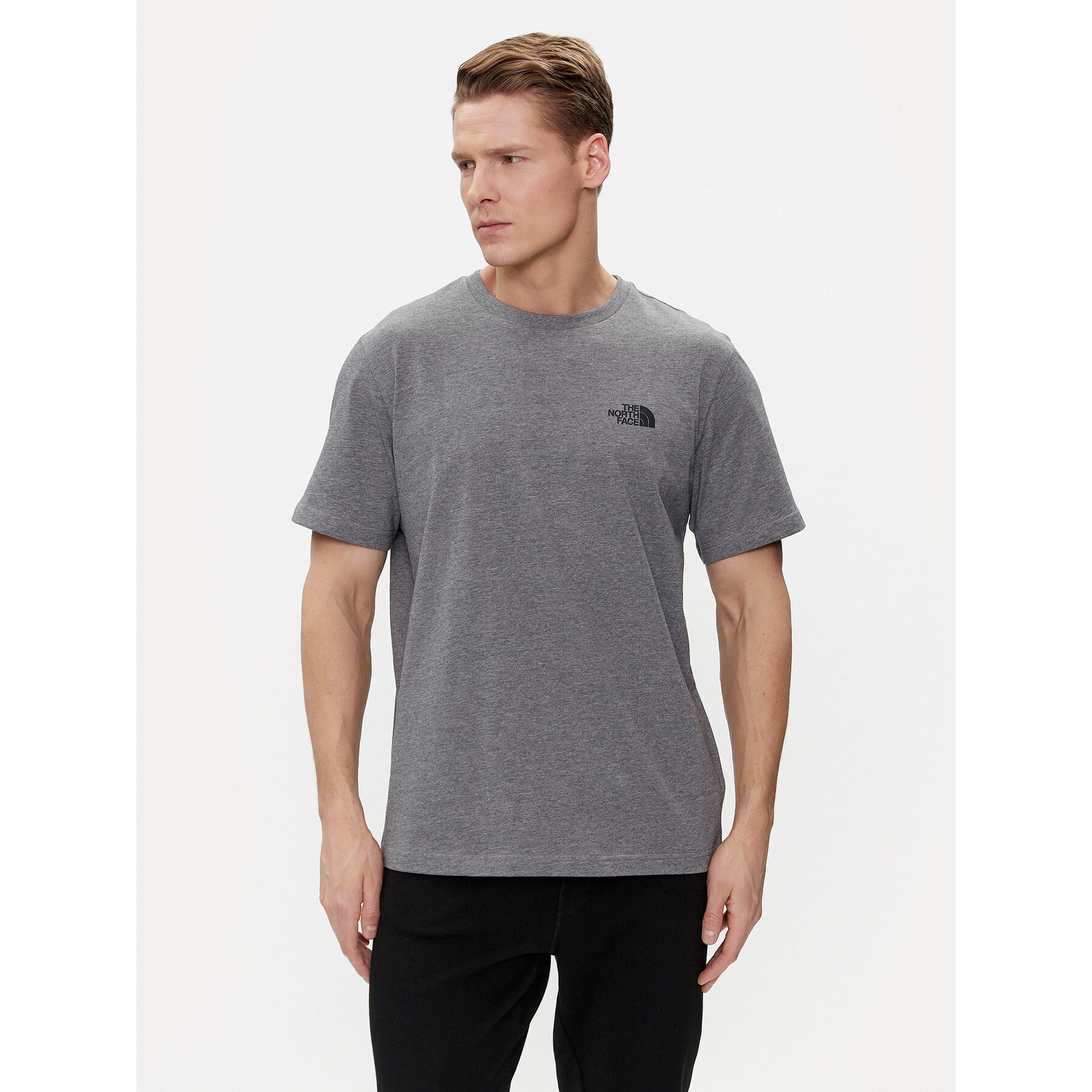 The North Face Póló Simple Dome NF0A87NG Szürke Regular Fit