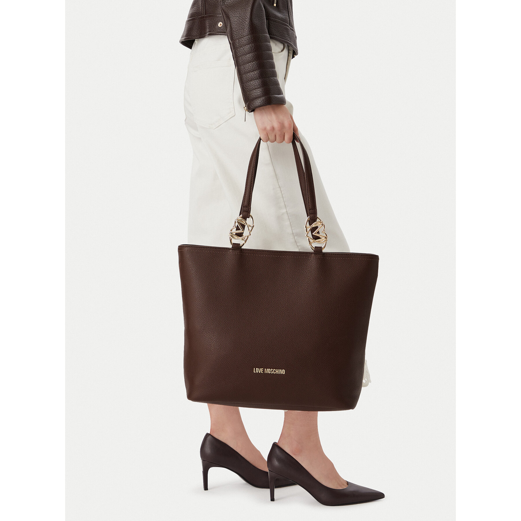 Geantă LOVE MOSCHINO JC4005PP1PLB0300 Maro