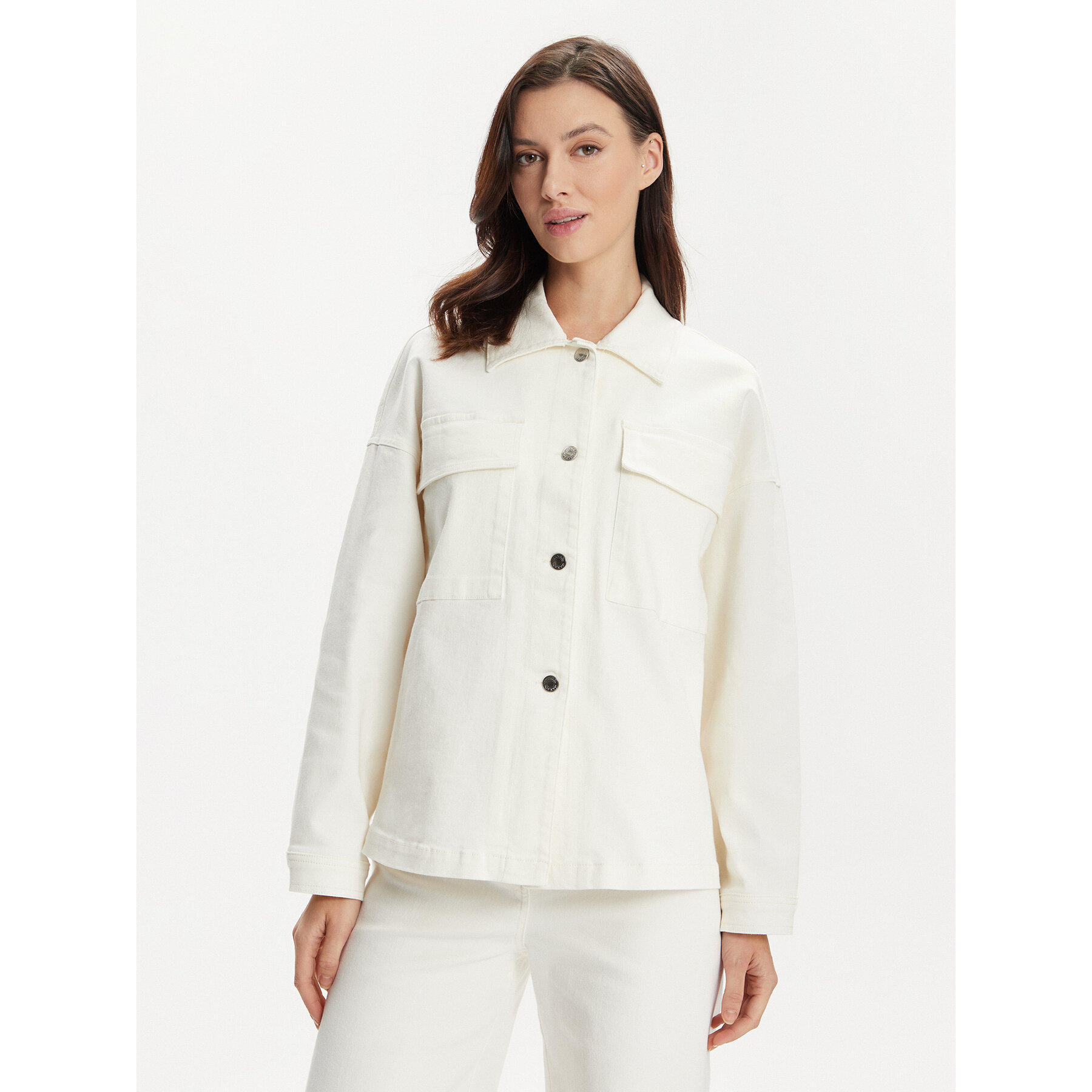 MAX&Co. Jeansjacke Cesare 2416041023200 Écru Regular Fit