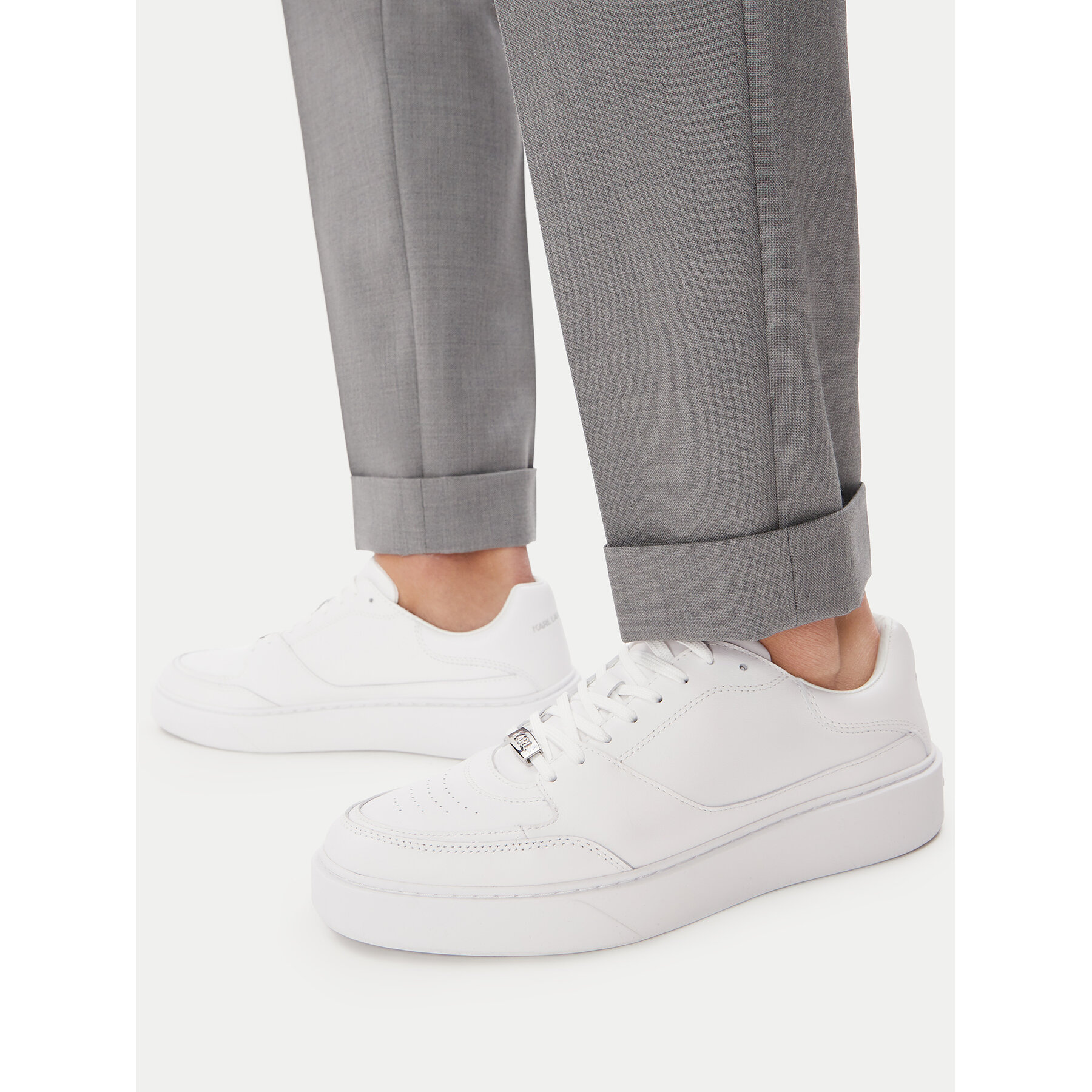 Сникърси KARL LAGERFELD Flint II KL53329 Бял