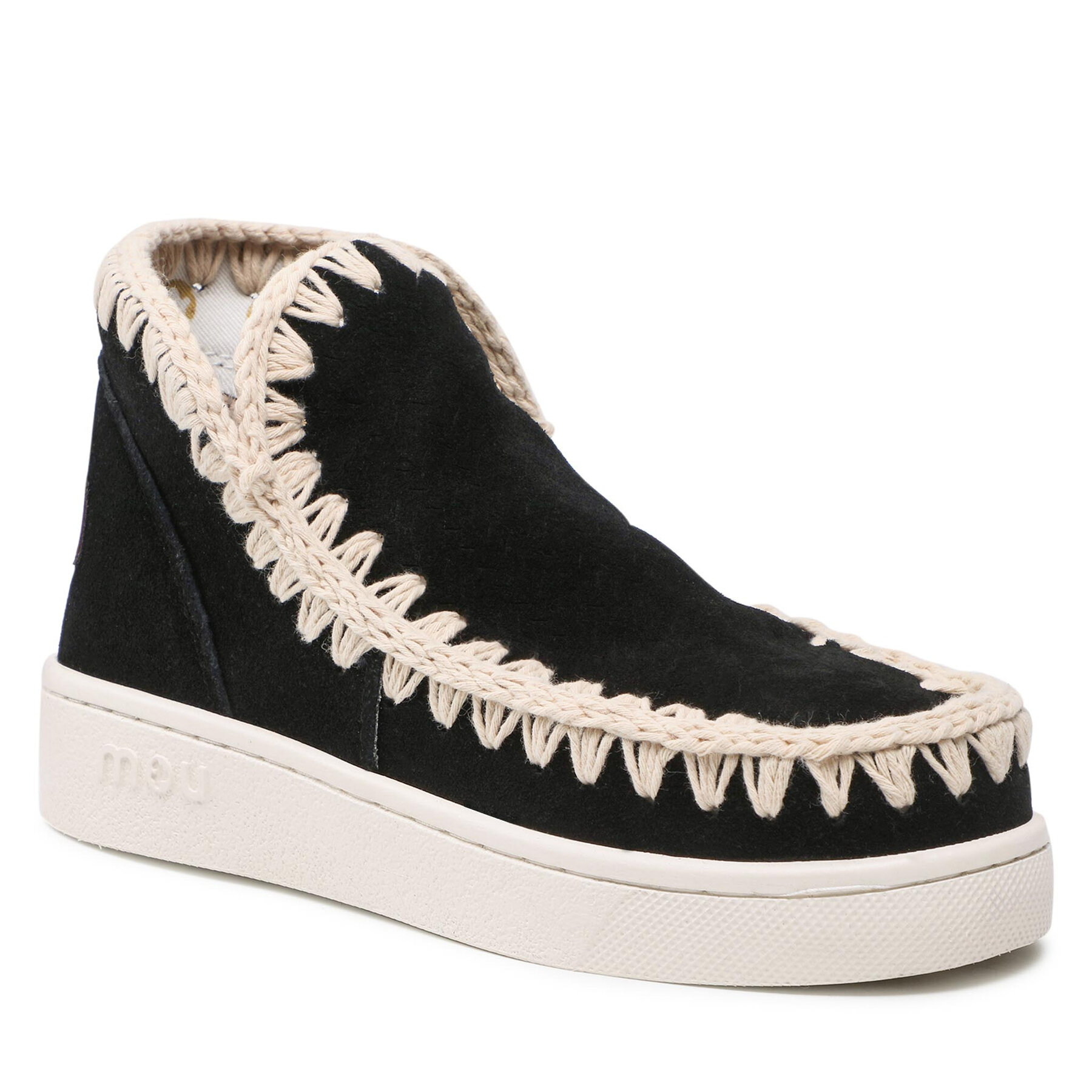Pantofi Mou Summer Eskimo Sneaker Perforated Suede SW211000O Bkwh