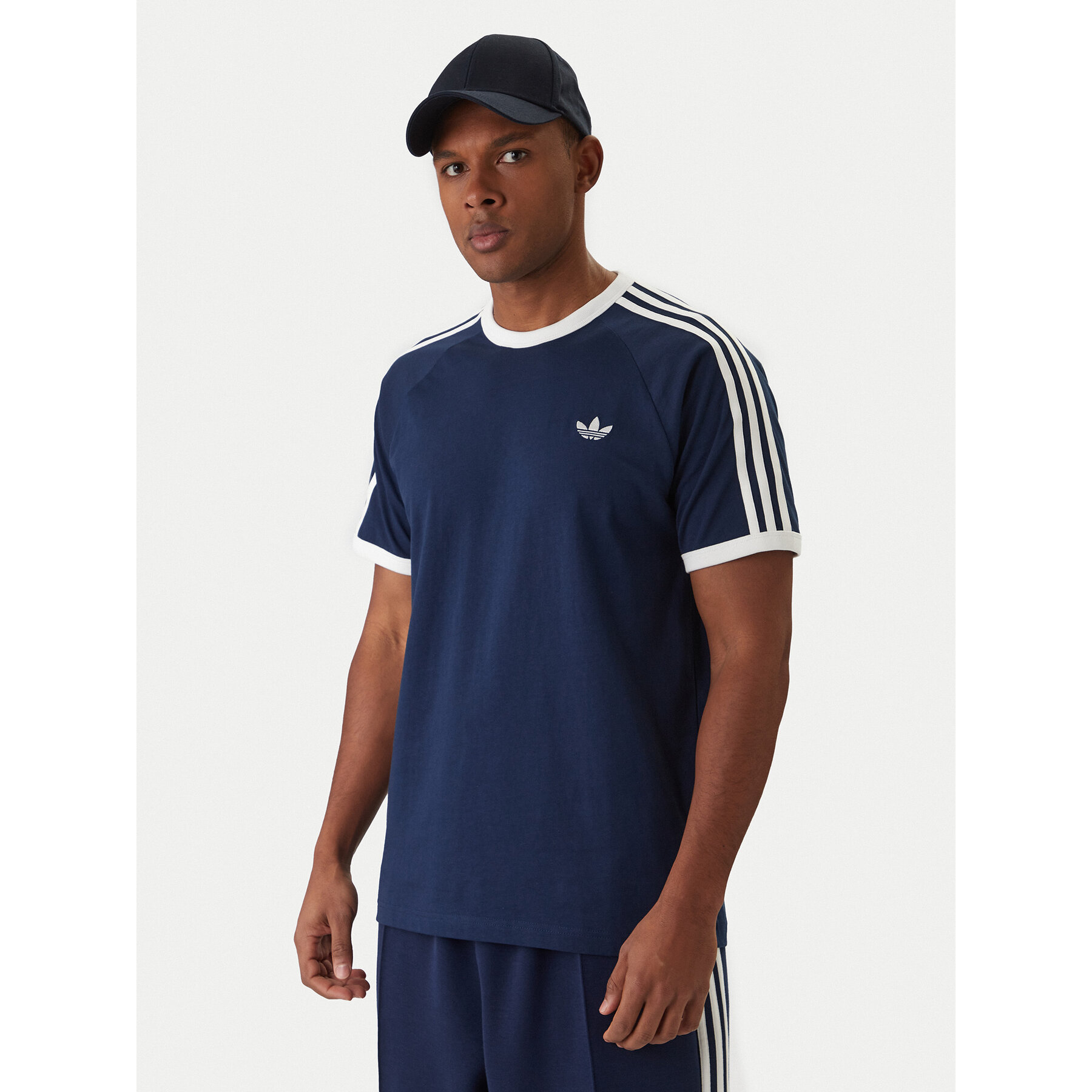 adidas T-Shirt 3-Stripes KE3536 Σκούρο μπλε Regular Fit