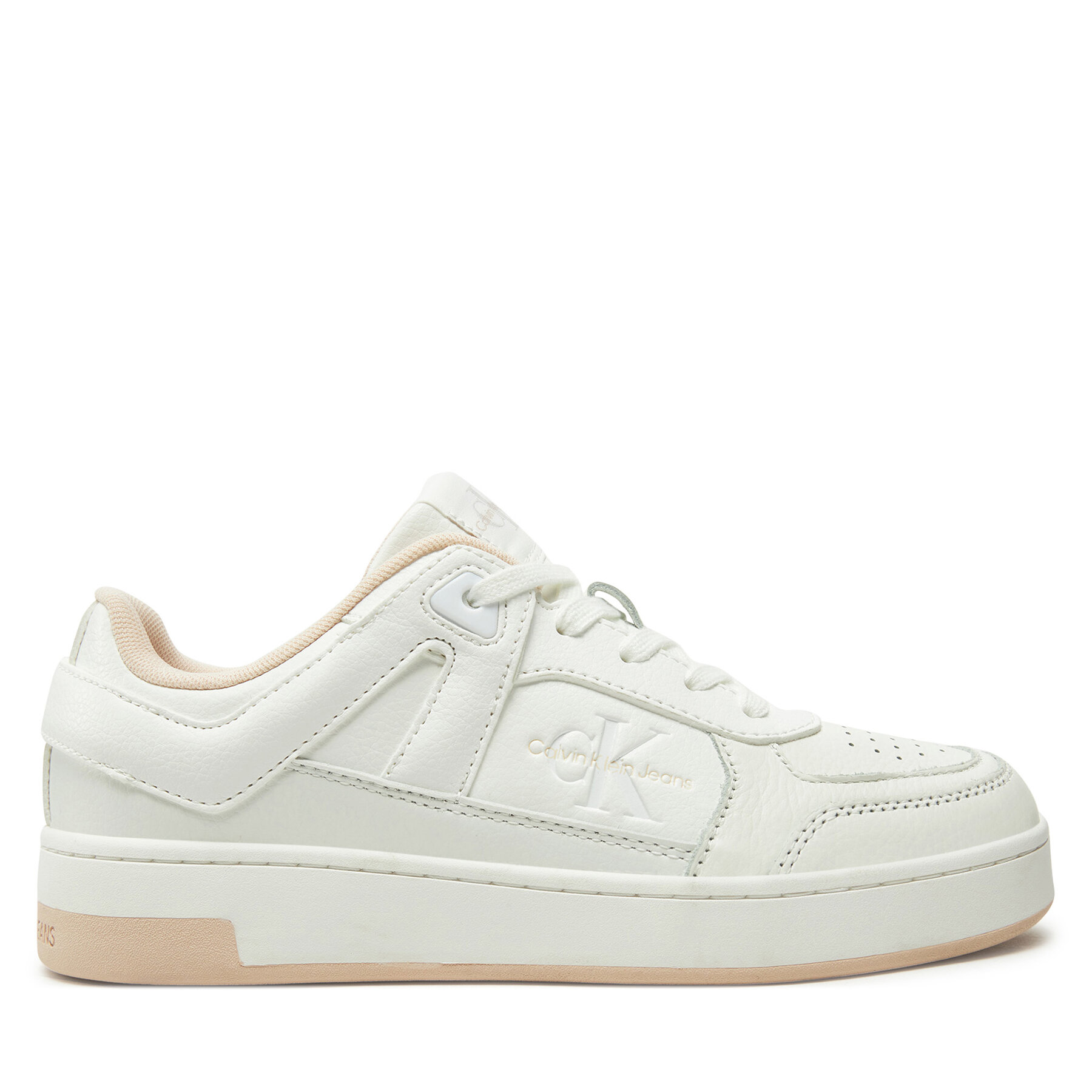 Női Sportcipő Calvin Klein Jeans, Méret: 38, Fehér, Basket Cupsole Low Mix YW0YW01650