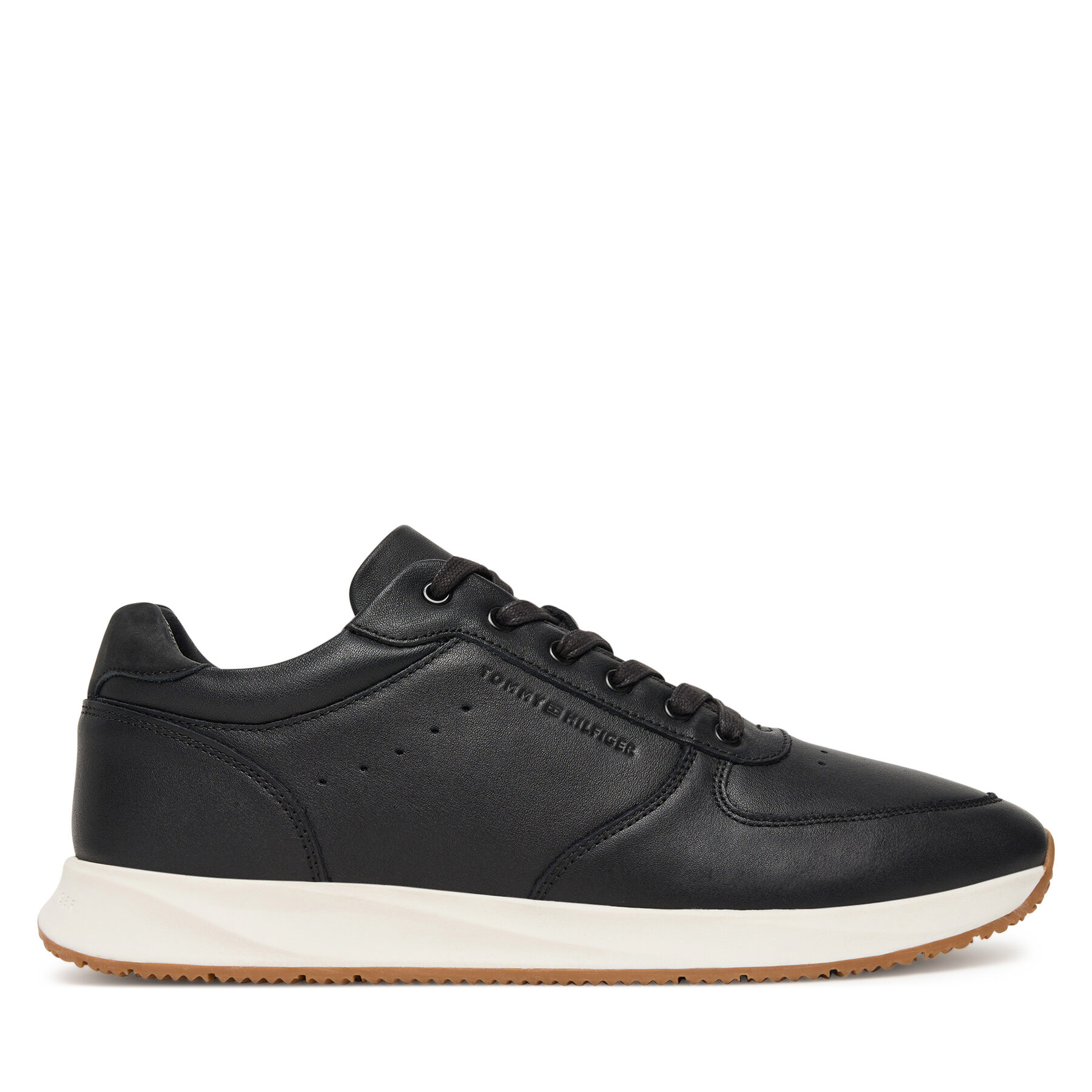 Snīkeri Tommy Hilfiger Premium Leather Hybrid FM0FM05700 Melns