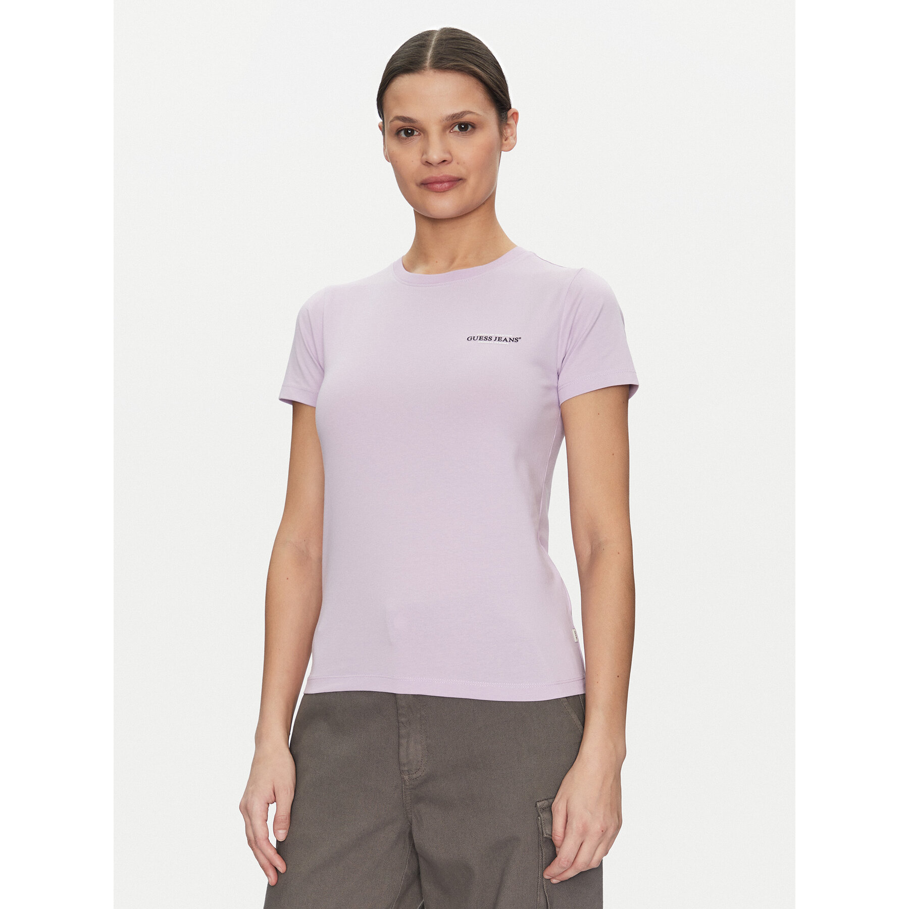 Guess Jeans T-shirt W4YI02 J1314 Viola Slim Fit