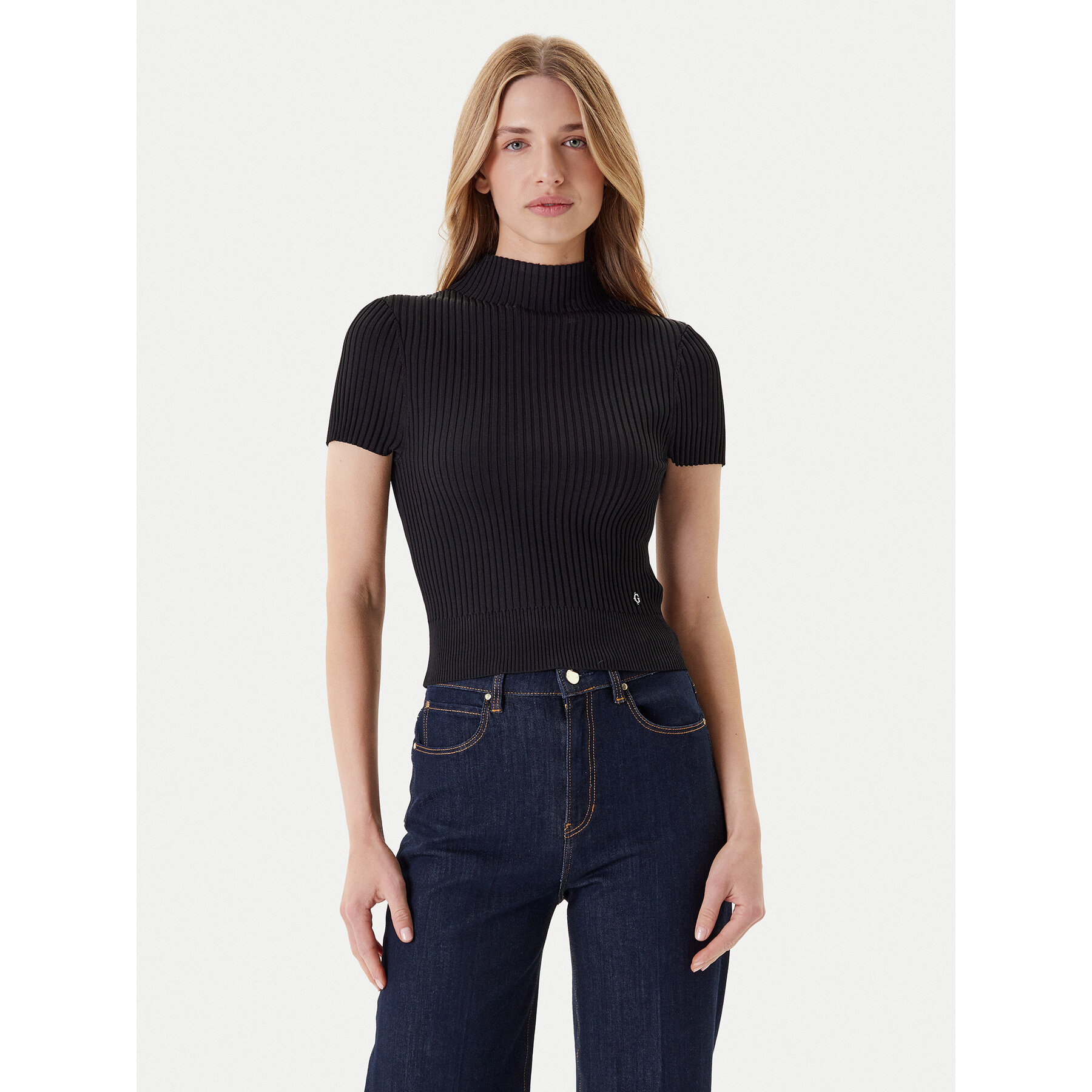 Guess Pullover W5YR04 Z0040 Schwarz Regular Fit