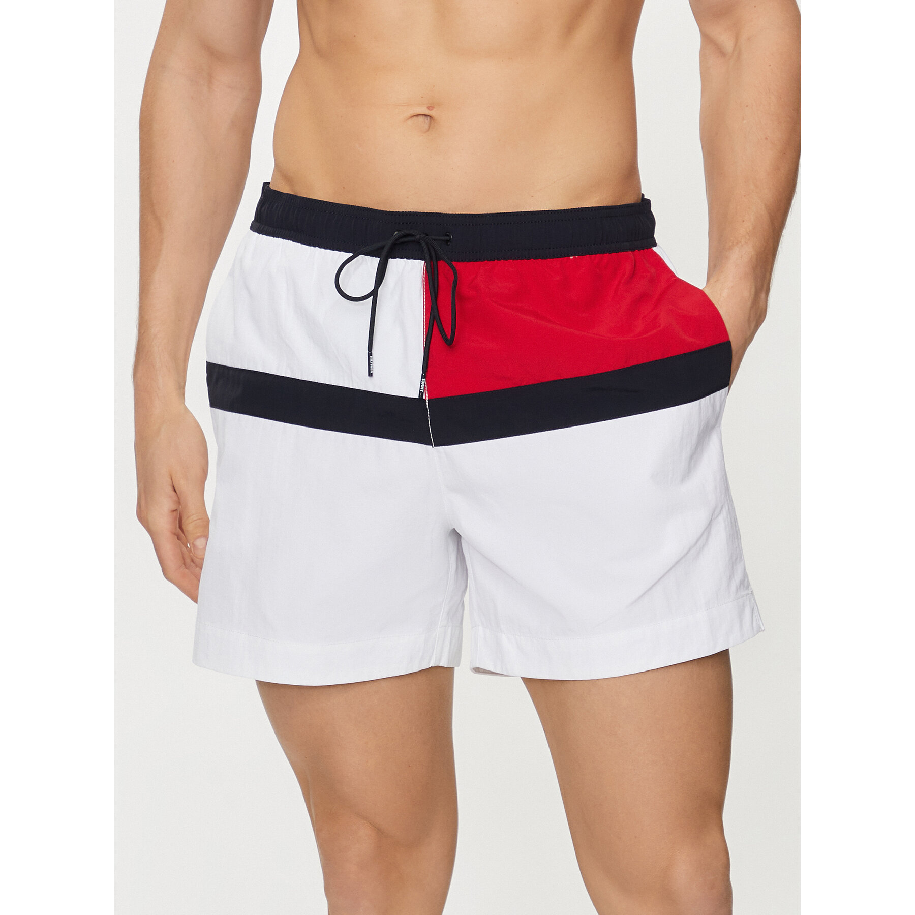 Tommy Hilfiger Badeshorts UM0UM03259 Weiß Regular Fit