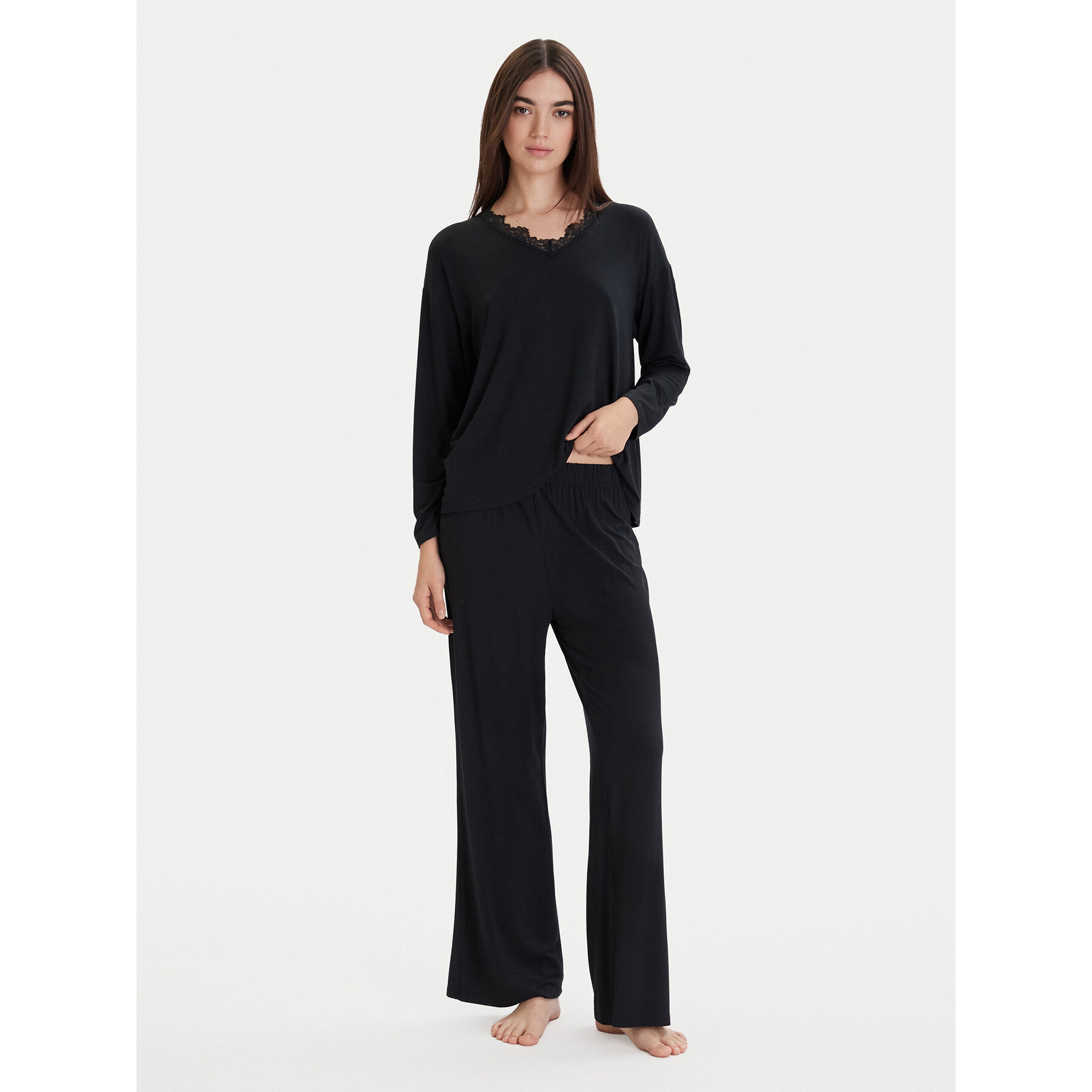 Ysabel Mora Pyjama 10773 Schwarz Relaxed Fit