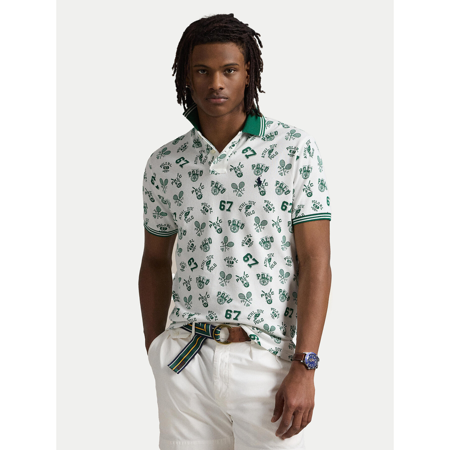 Polo Ralph Lauren Polo 710963484001 Λευκό Custom Slim Fit