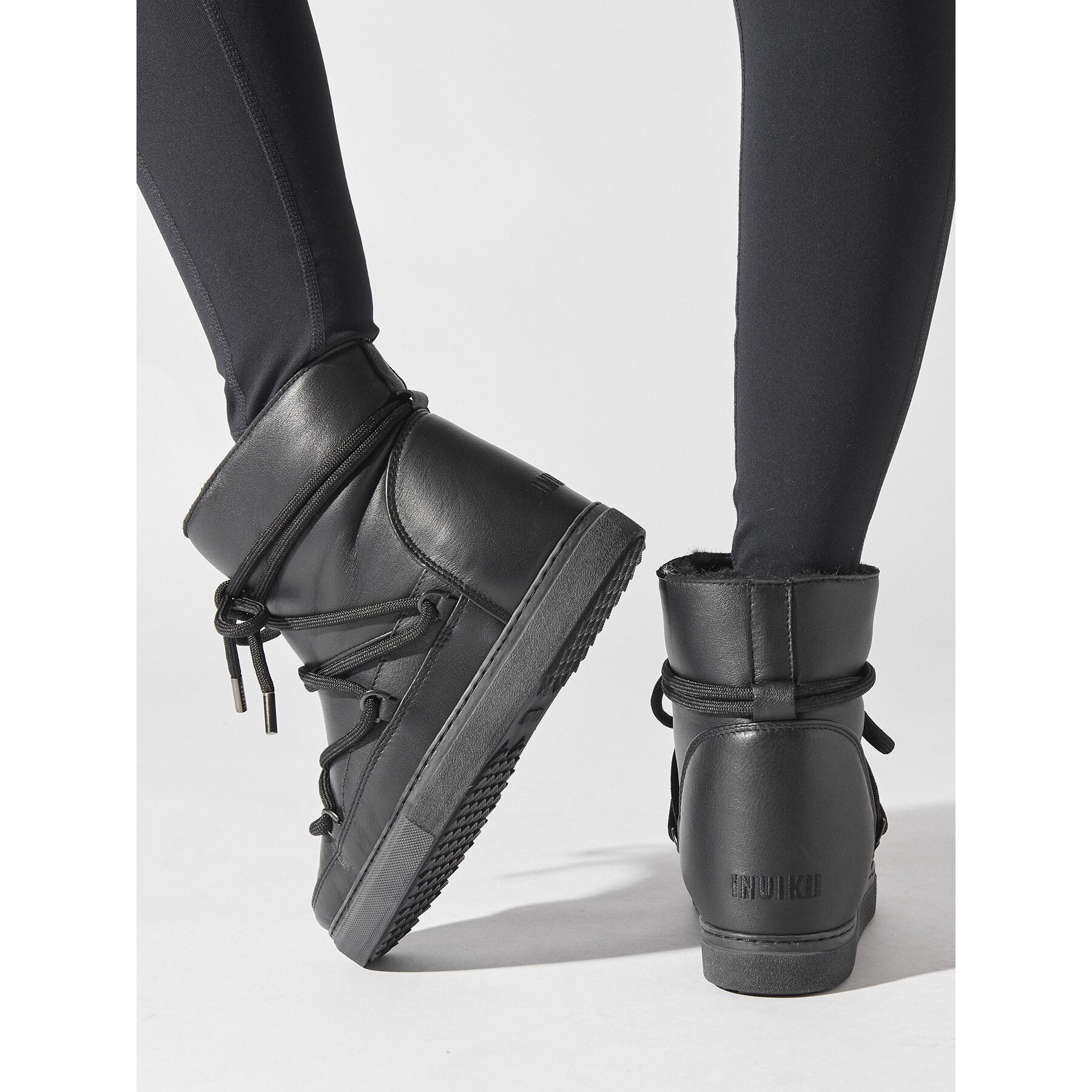 Čizme za snijeg Inuikii Full Leather 75203-087 Crna