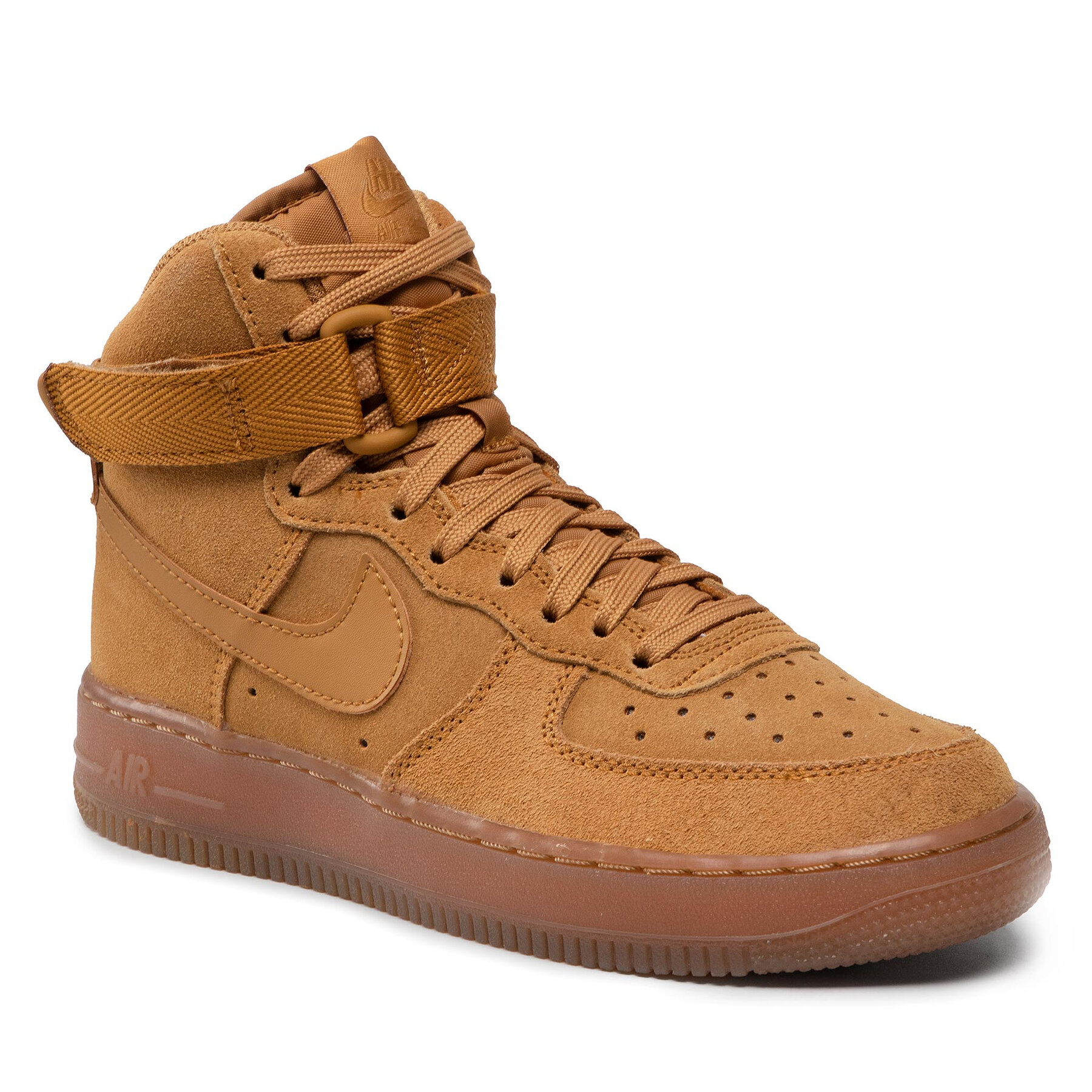 Pantofi Nike Air Force 1 High Lv 8 3 (GS) CK0262 700 Wheat/Wheat/Gum Light Brown
