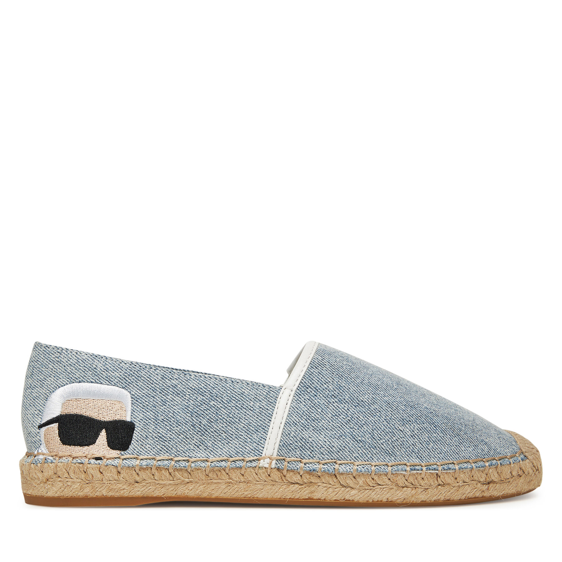 Espadrilky KARL LAGERFELD KL80111 Modrá