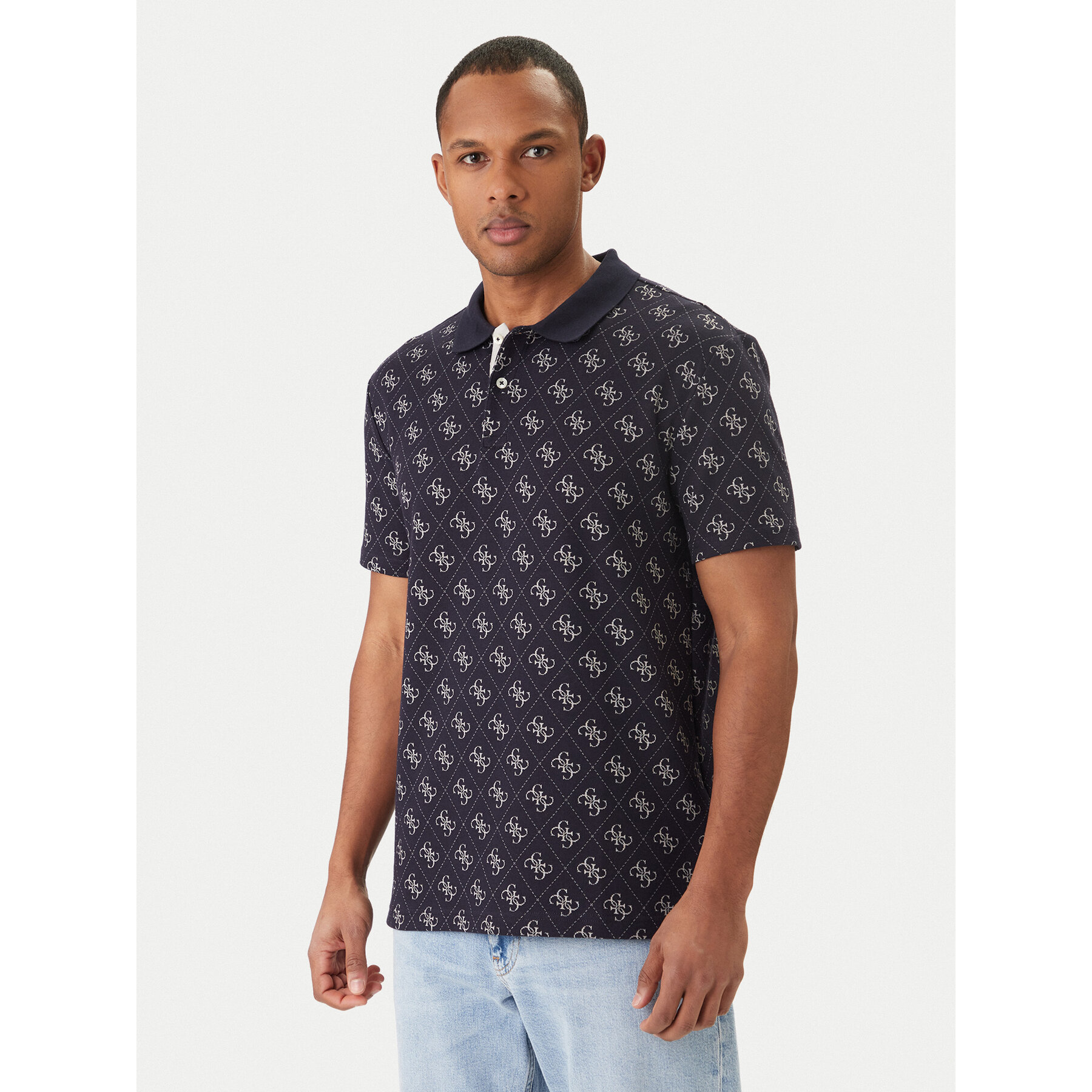 Guess Polo M6GP04 K3073 Σκούρο μπλε Regular Fit