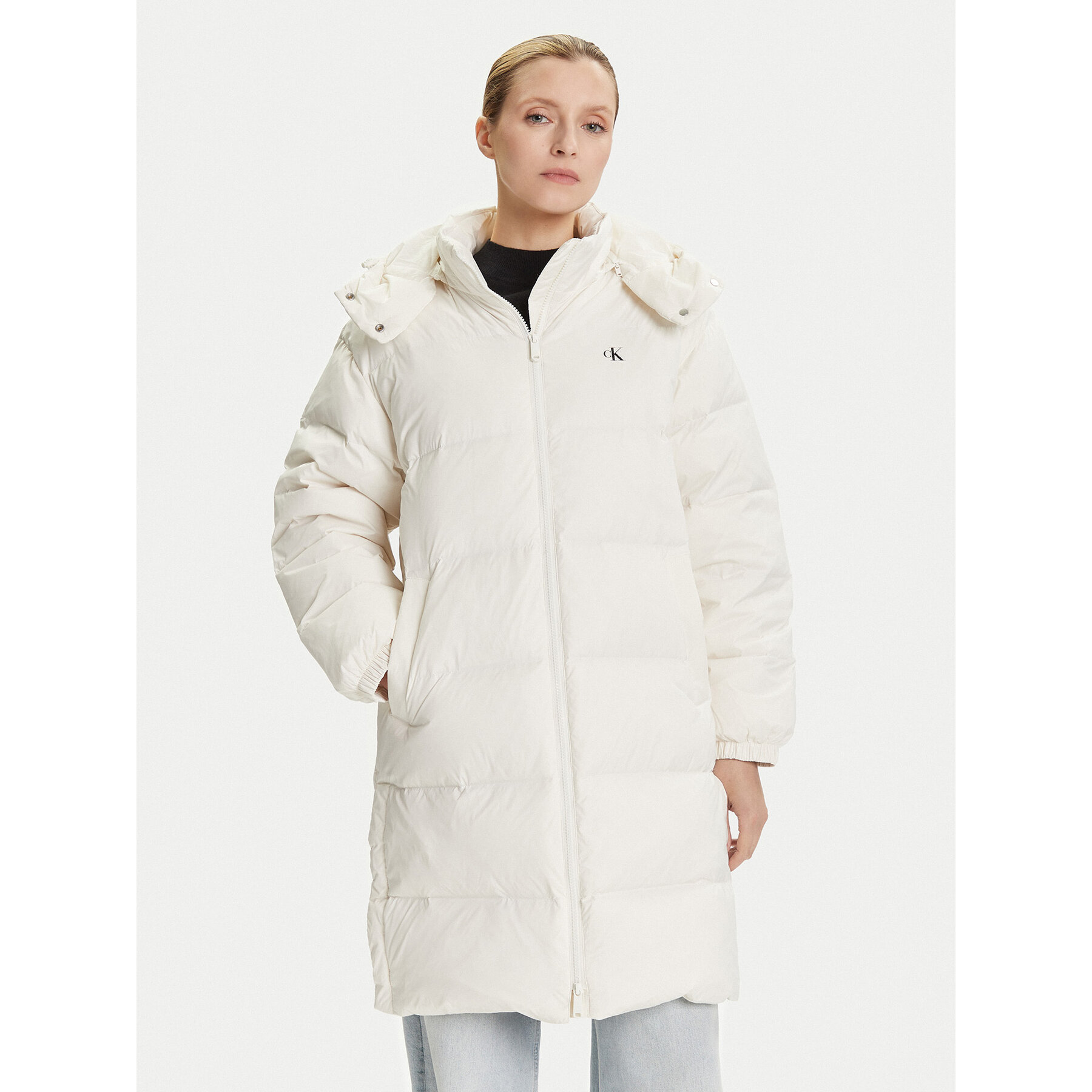 Calvin Klein Jeans Daunenjacke Essential LV047D502G Beige Regular Fit
