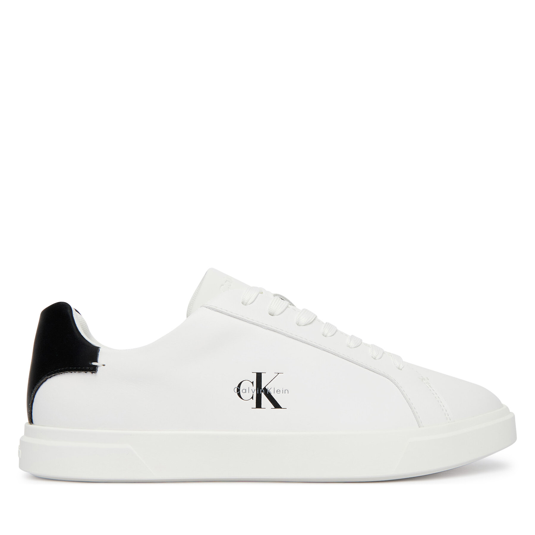 Sneakersy Calvin Klein Low Pro Cups Lth Ml HW0HW03146 Biela