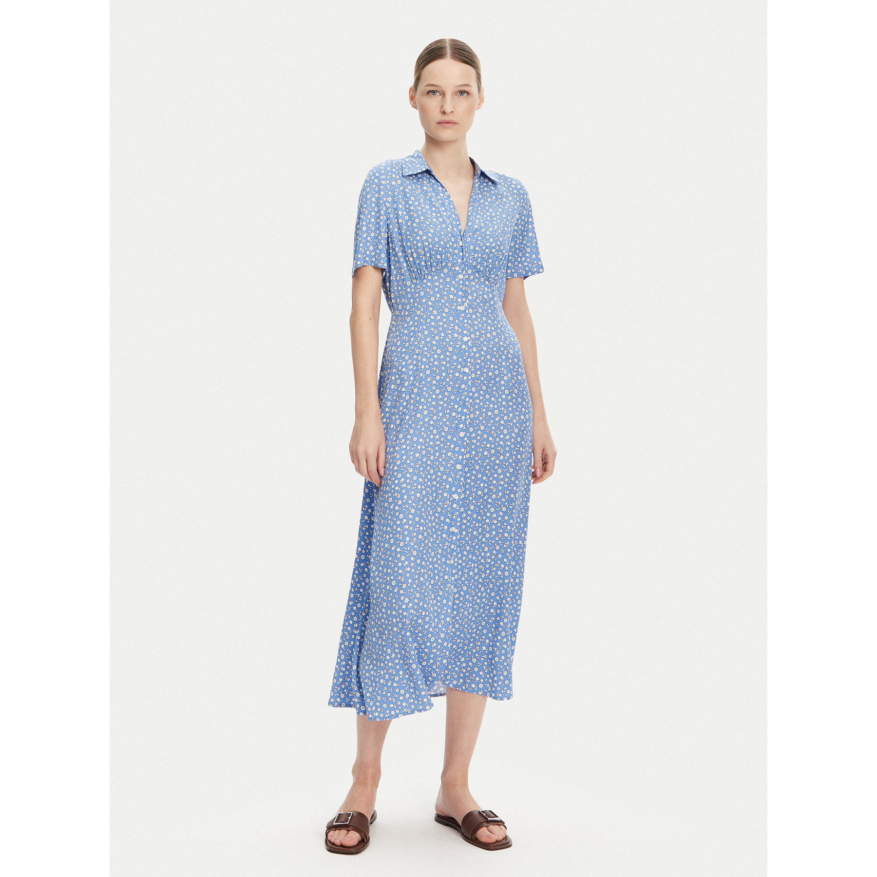 Tommy Hilfiger Hemdkleid WW0WW45941 Blau Regular Fit