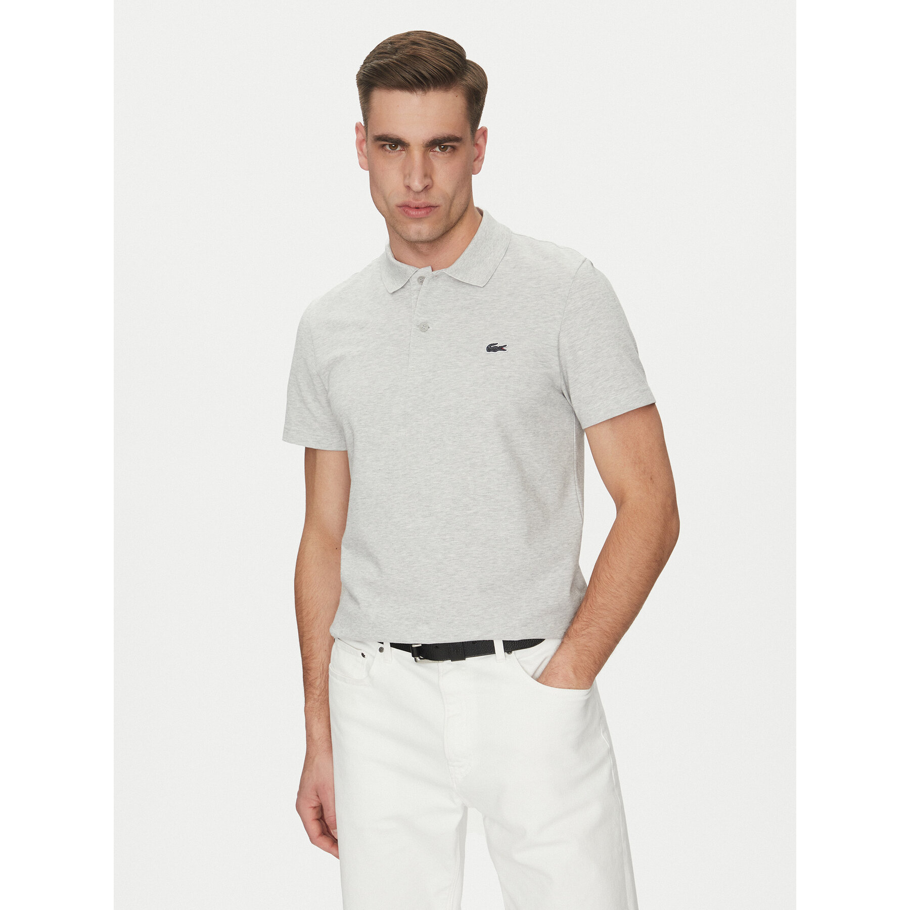 Lacoste Polo DH5522 Grigio Regular Fit