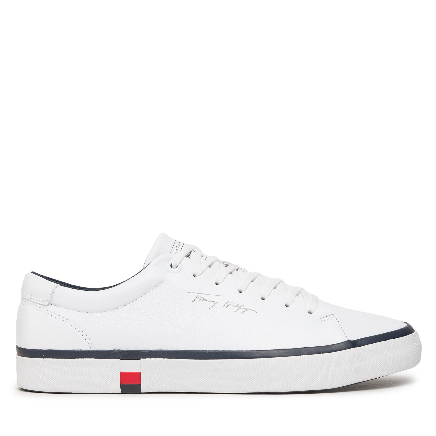 Pánske Sneakersy Tommy Hilfiger, Rozmer: 43, Biela, Modern Vulc Corporate Leather FM0FM04922
