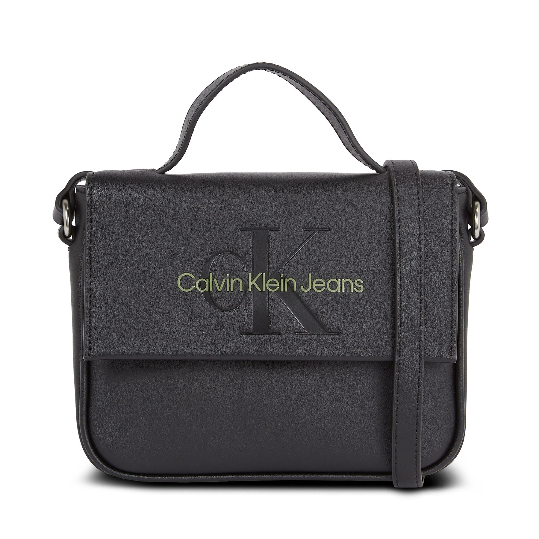 Calvin Klein Jeans Τσάντα Calvin Klein Jeans Sculpted Boxy Flap Cb20 Mono K60K610829 Μαύρο
