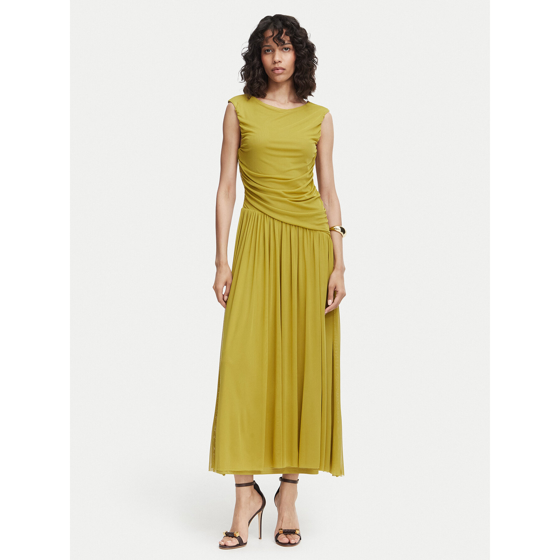 Vero Moda Abendkleid Penelope 10351455 Grün Regular Fit