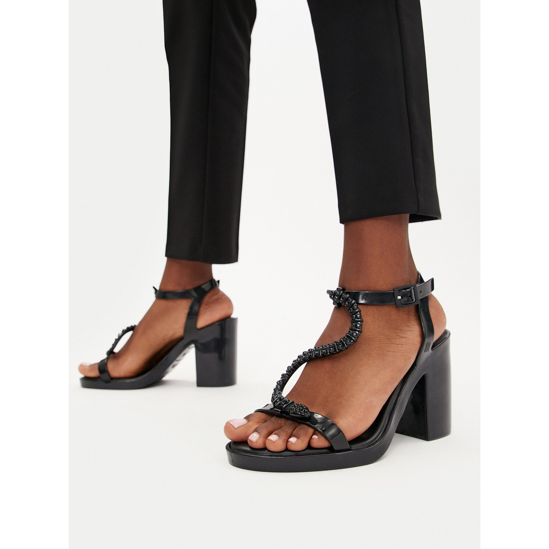 Sandale Melissa Melissa Snake Block   Bo.Bo Ad 35775 Negru