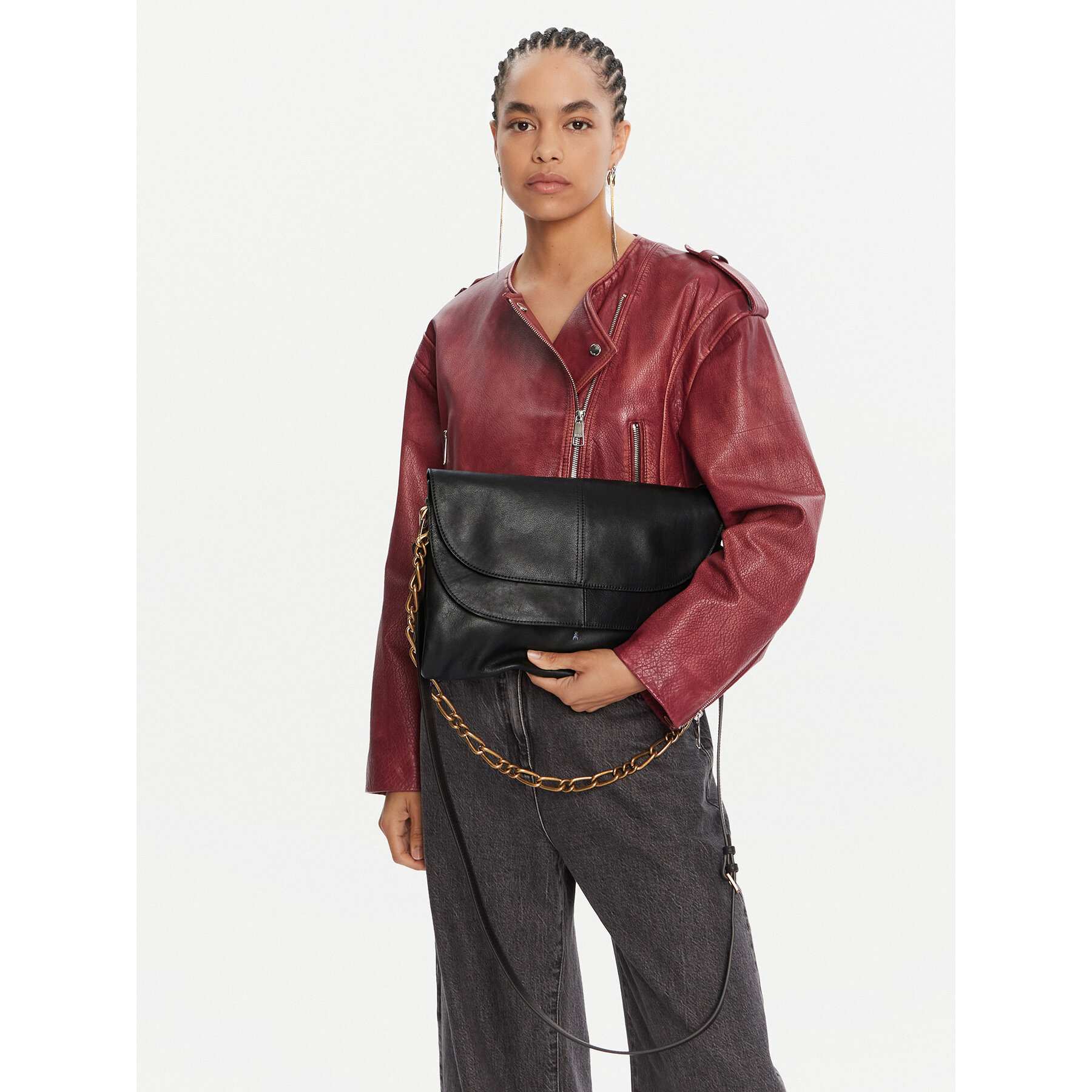 Kabelka Patrizia Pepe 8B0286/L162-ccK103 Čierna