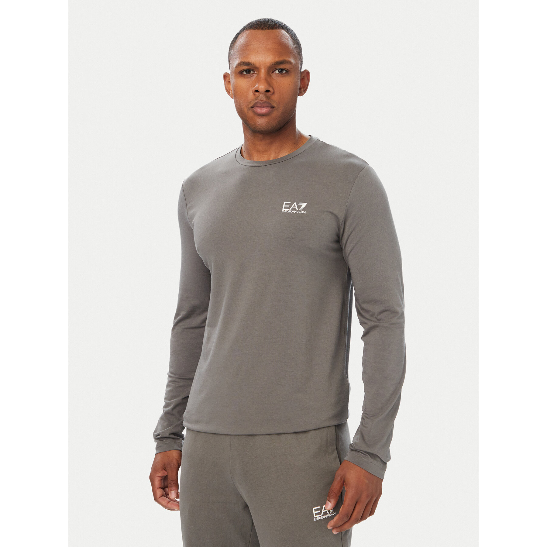 EA7 Emporio Armani Longsleeve 8NPT28 PJVQZ U8085 Grau Regular Fit