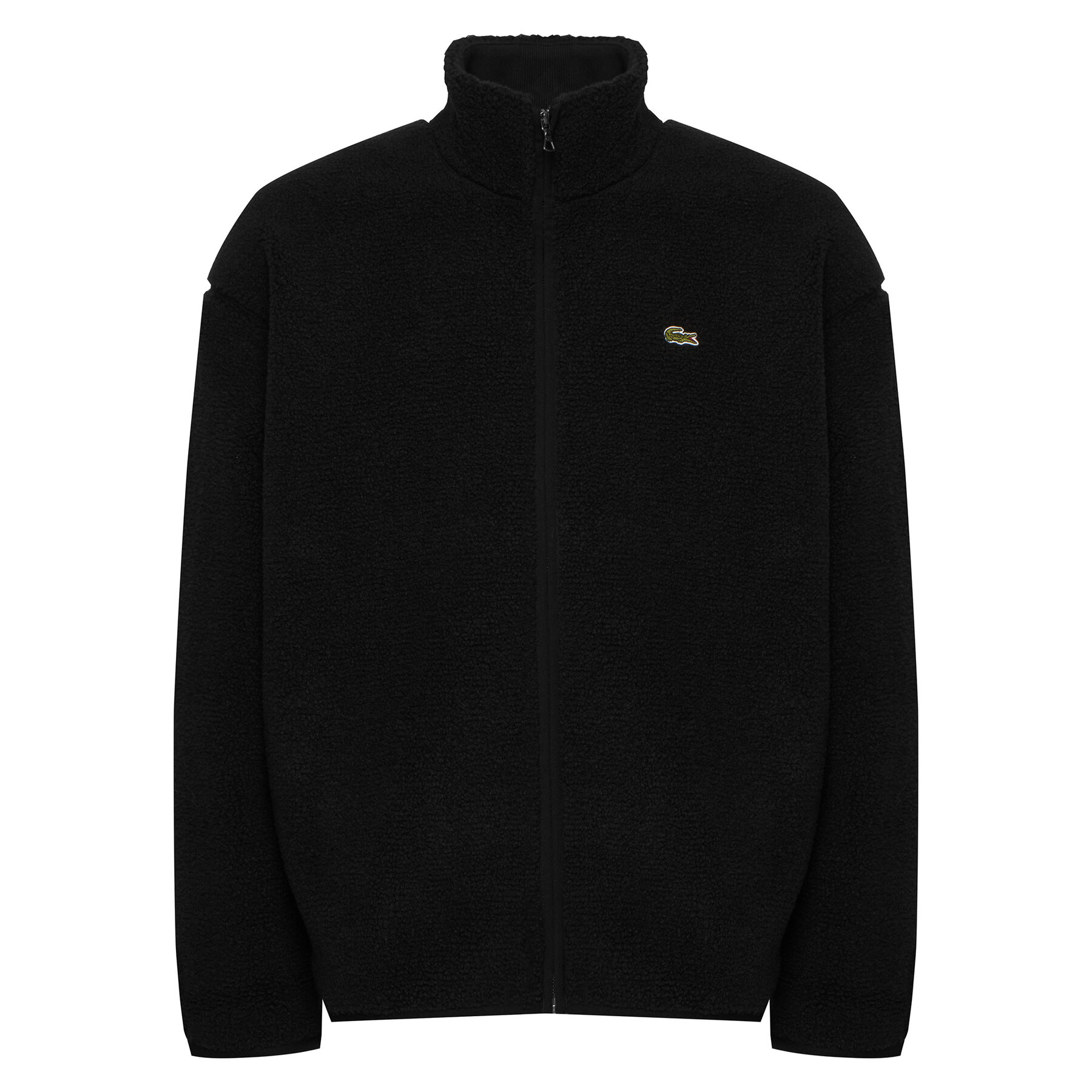 Lacoste Fleecejacke BH8672 Schwarz Regular Fit