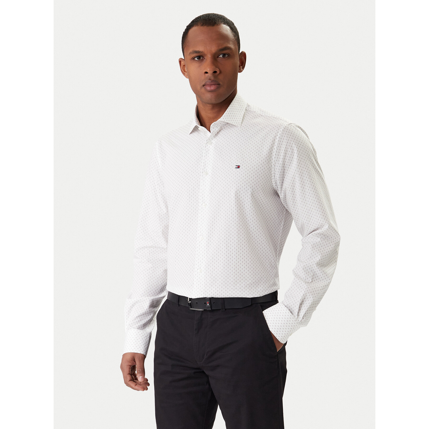 Tommy Hilfiger Hemd MW0MW41660 Weiß Slim Fit