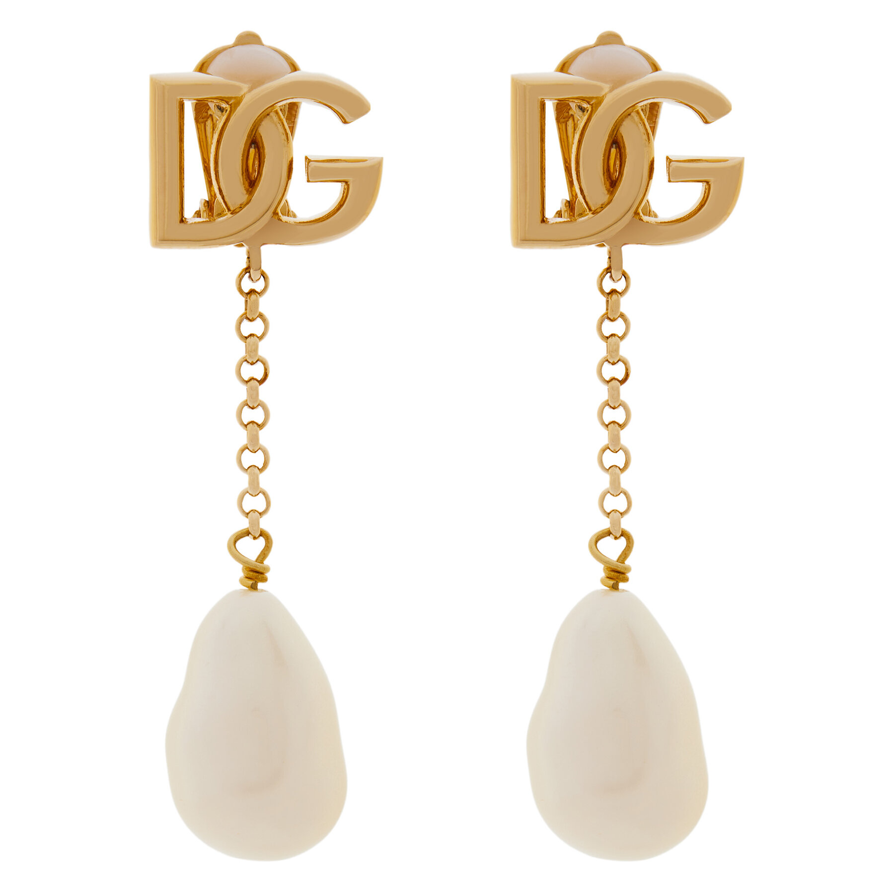Orecchini a clip Dolce&Gabbana WEP2P2 W1111 Oro, Taglia 00, taglia : 00