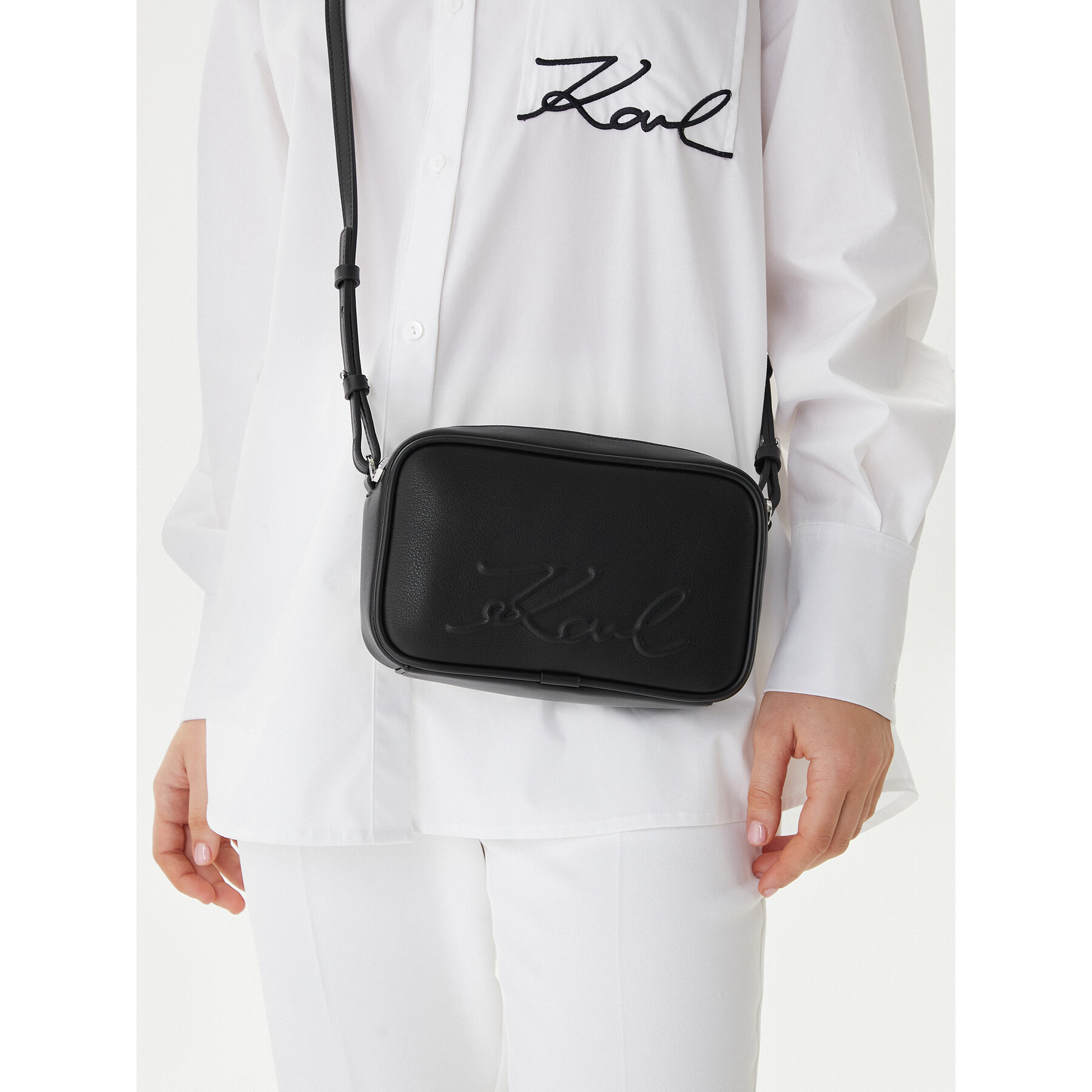 Τσάντα KARL LAGERFELD B1W30069 Μαύρο