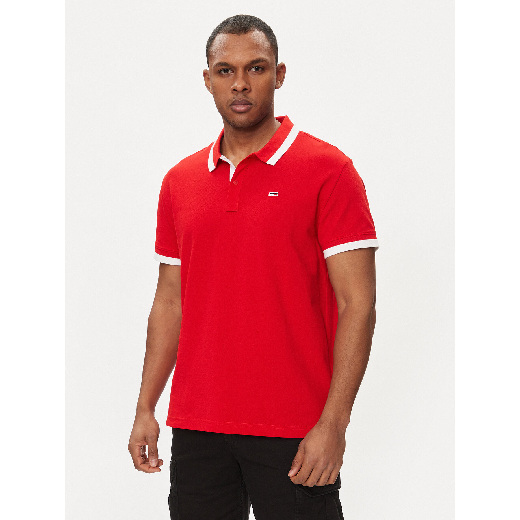 Tommy Jeans Polo DM0DM18313 Κόκκινο Regular Fit