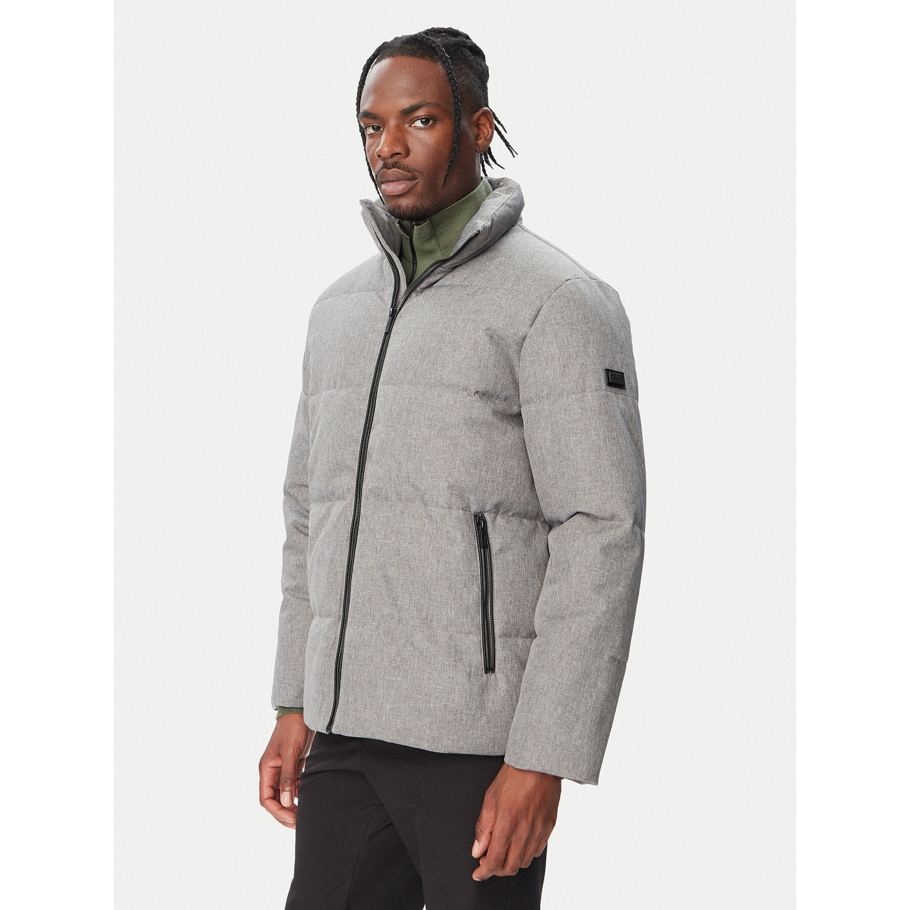 KARL LAGERFELD Winterjacke 505032 564584 Grau Regular Fit
