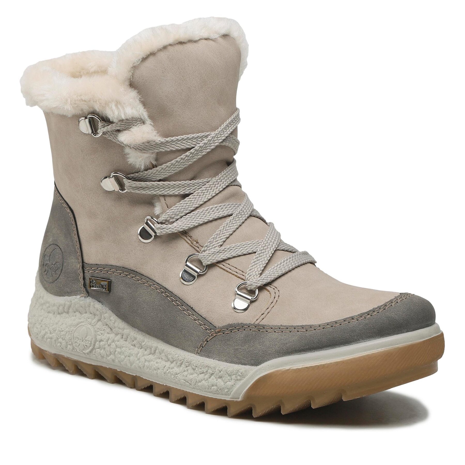 Botine Rieker Y4744-61 Beige altele-Botine imagine super redus 2022